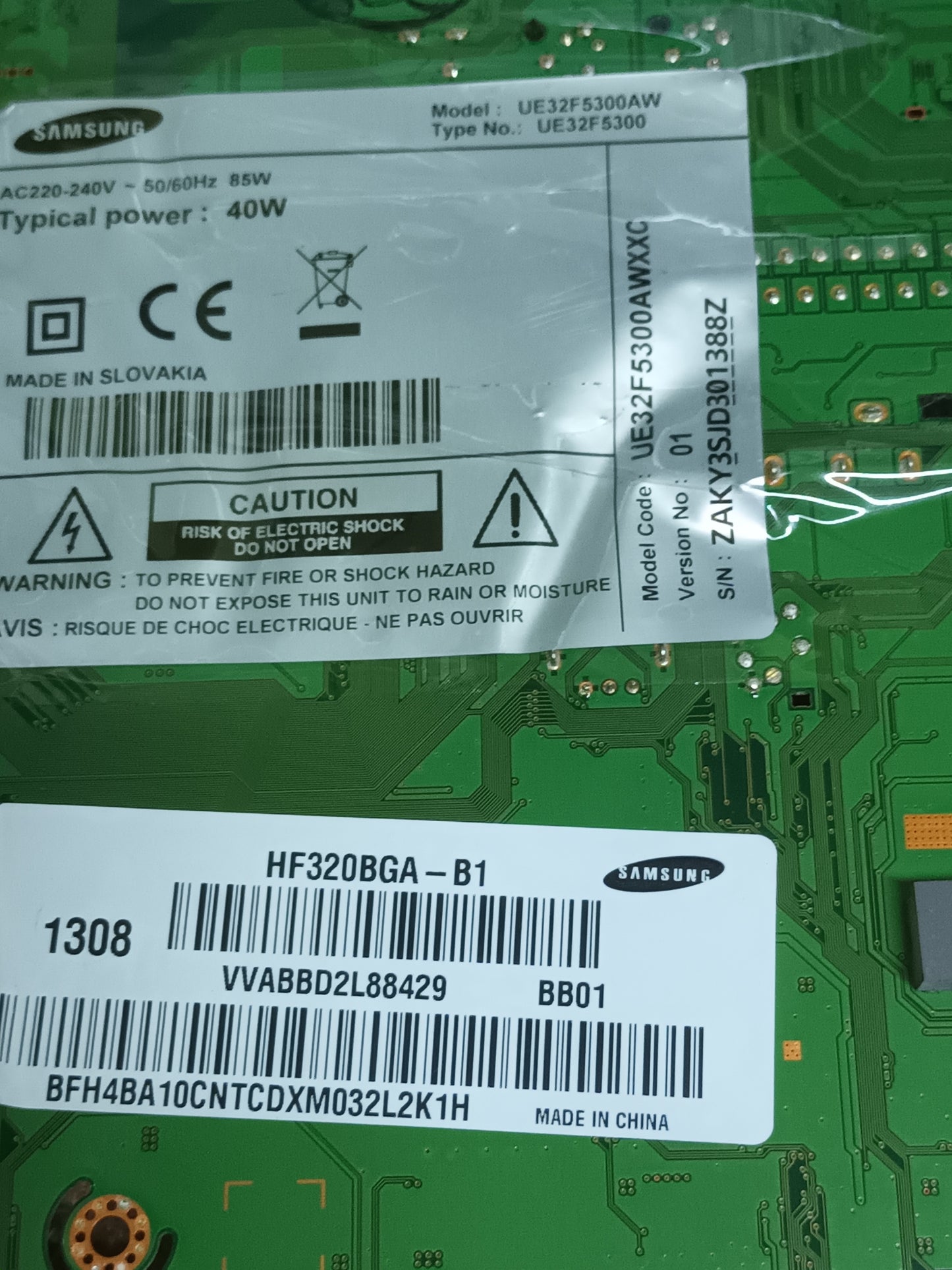 PLACA MAIN, BN94-06181K, de TV SAMSUNG UE32F5300AW
