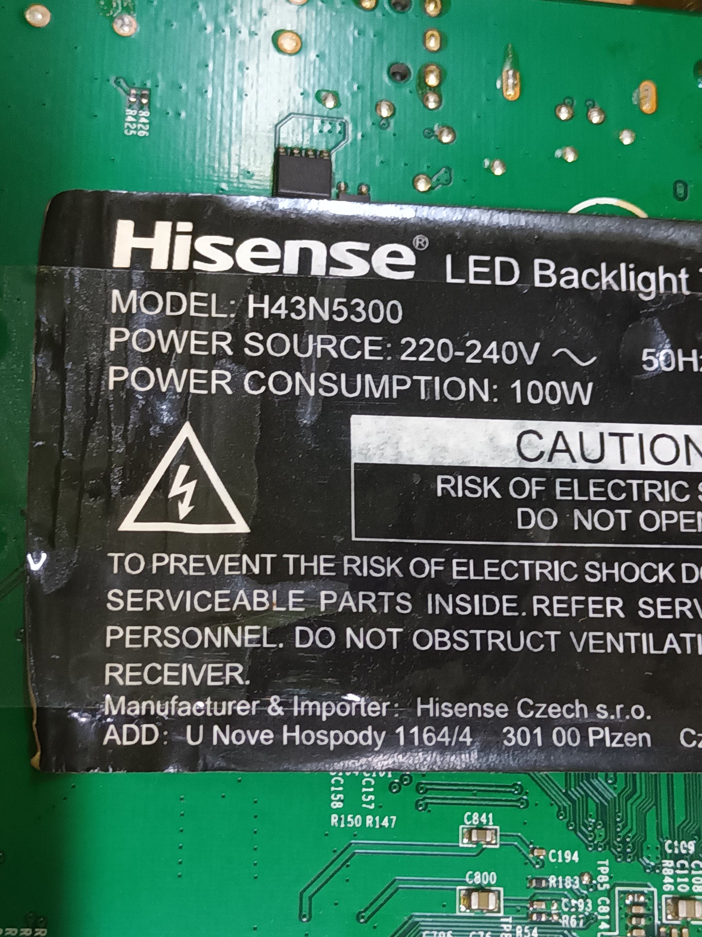 PIES TV hisense H43N5300, (ref.200)