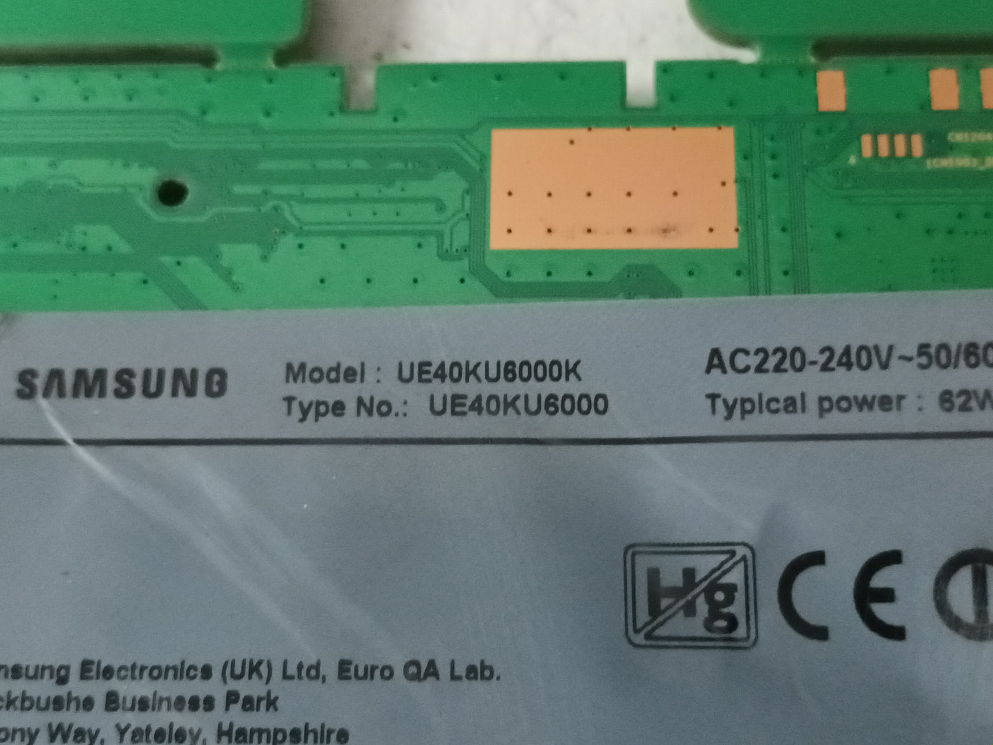 UE40KU6000k, KIT 10 TIRAS LED, (ref,101)