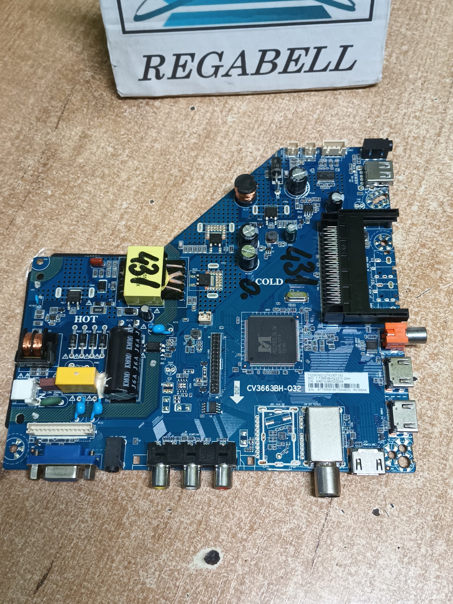 PLACA MAIN, CV3663BH-Q32, de tv TD SYSTEMS K32LDX9H