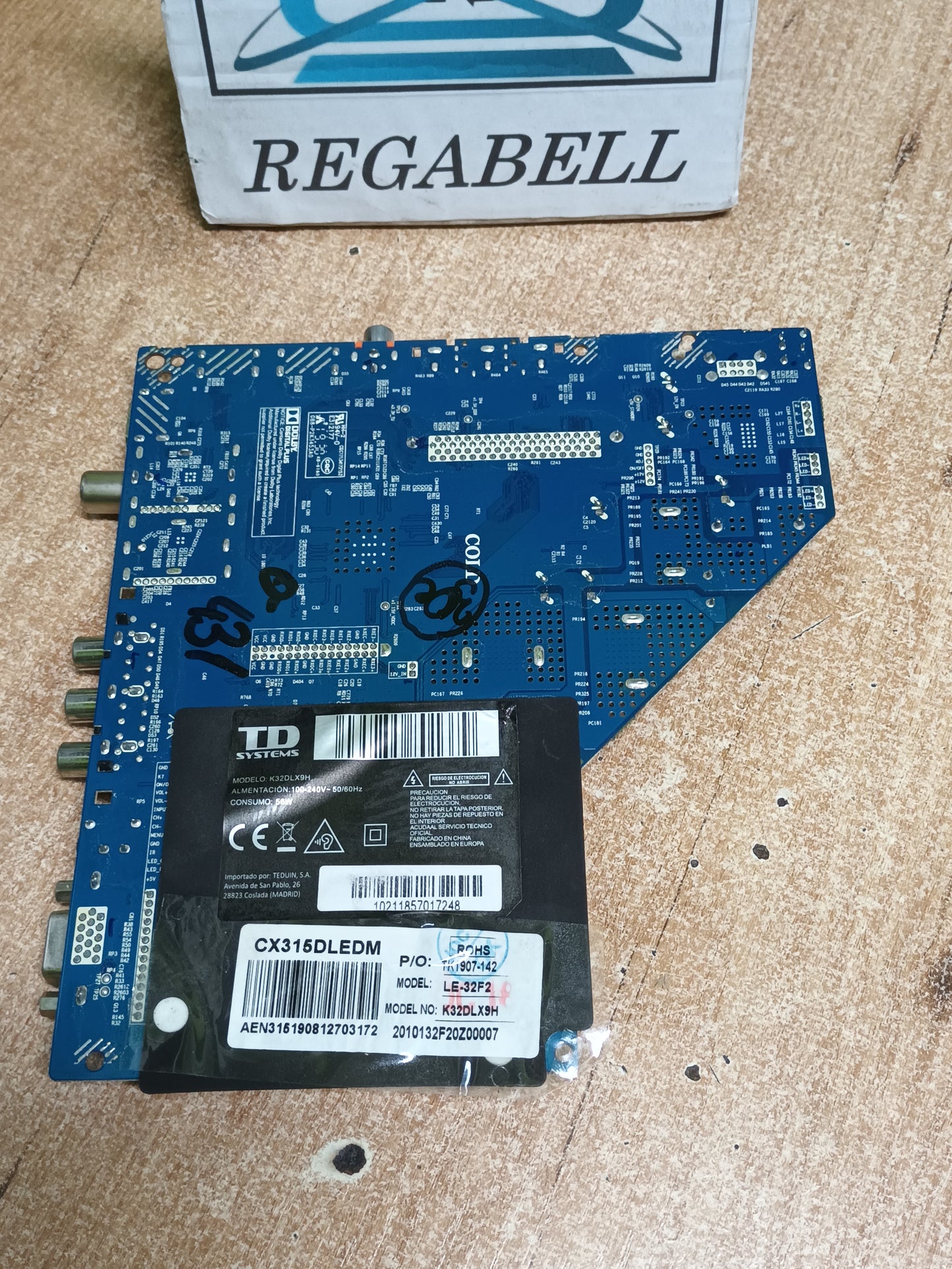 PLACA MAIN, CV3663BH-Q32, de tv TD SYSTEMS K32LDX9H