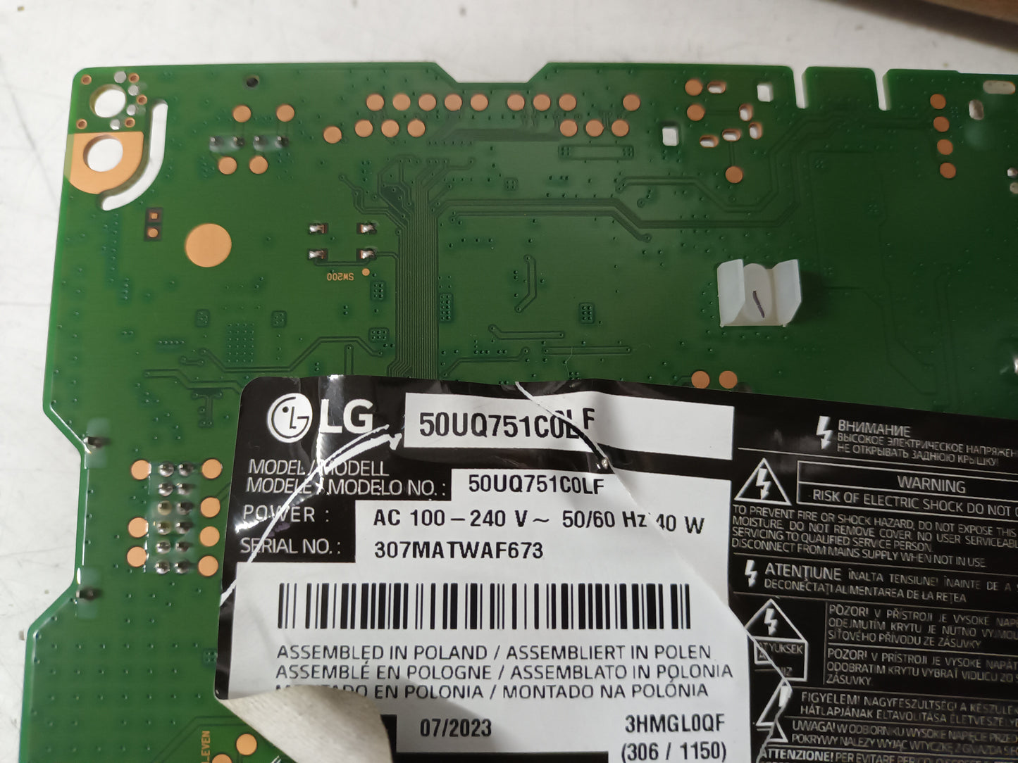 LG50UQ751COLF, COMPONENTES TV, (ref-148)