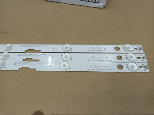 SHARP LC-40FG5342E, KIT 3 TIRAS LED (ref,125)
