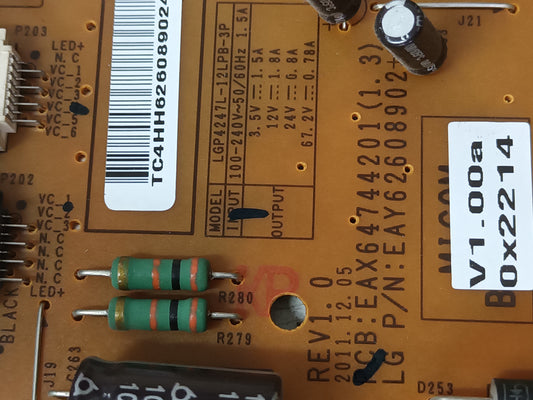 EAX64744201(1.3) de tv LG47LM670S,