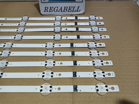 KIT 9 tiras de retroiluminación de LG75NANO82T6B