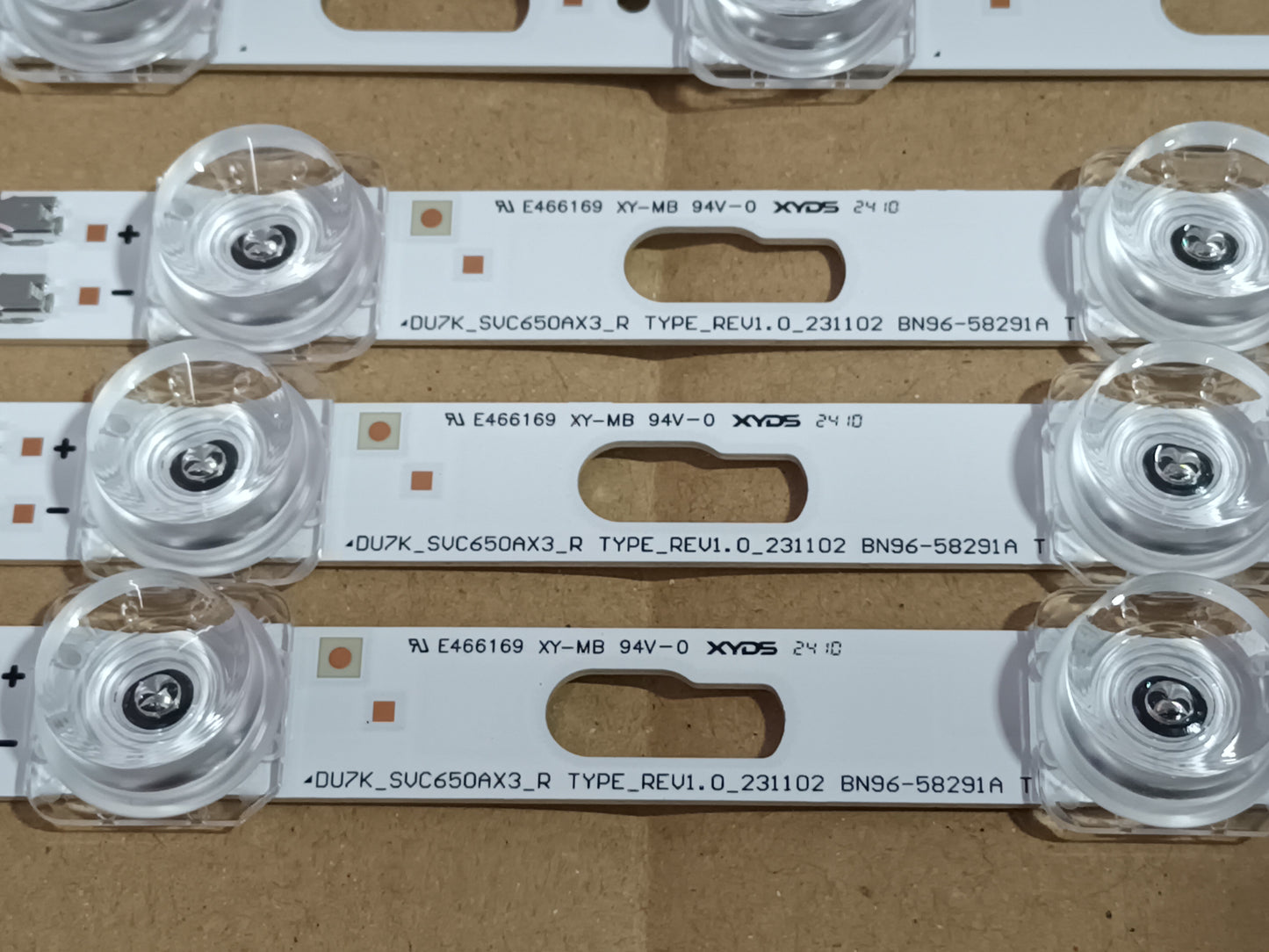 SAMSUN UE65DU7172U,KIT TIRAS LED nuevas, (ref,126)