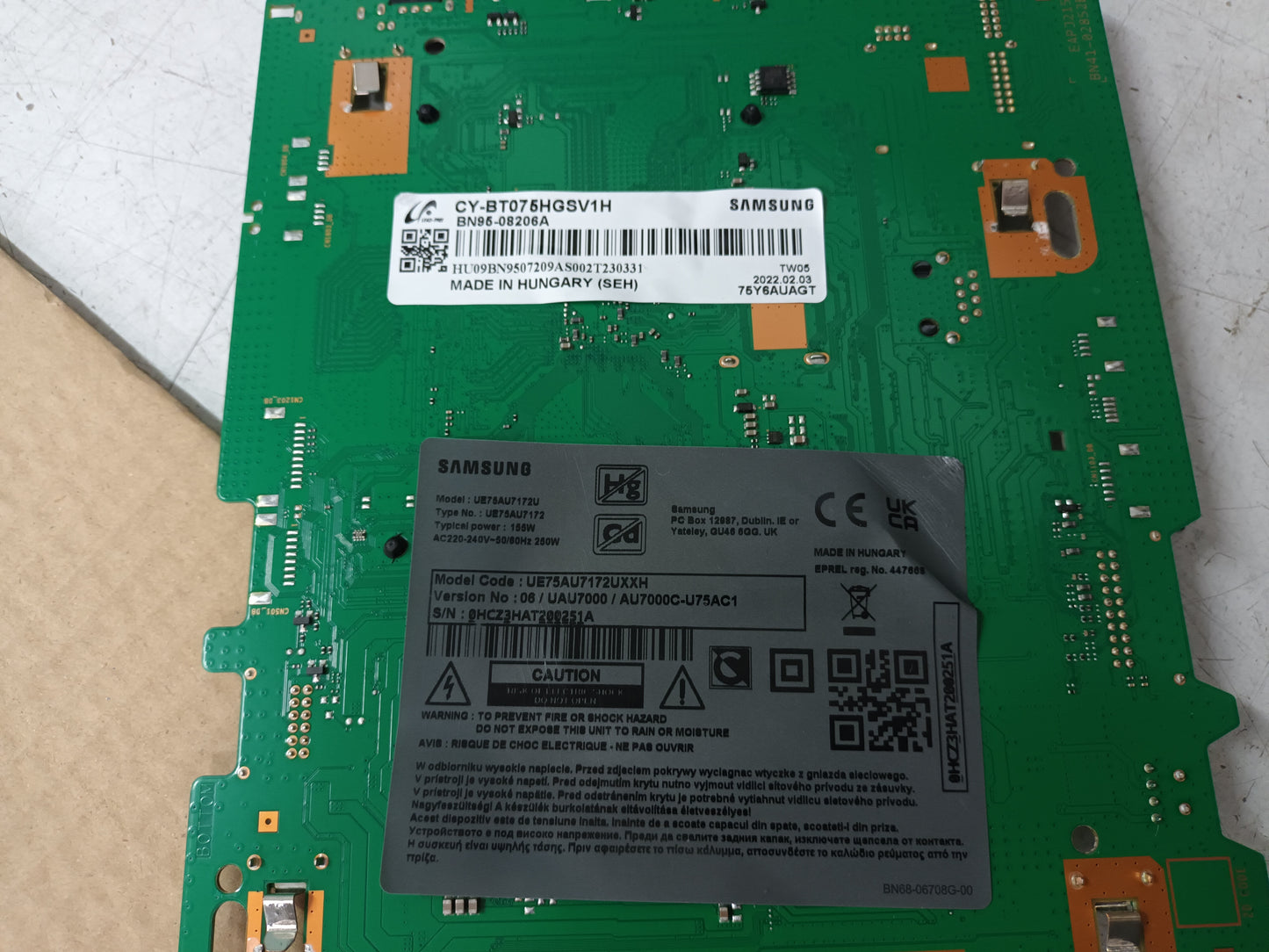UE75AU7172U, componentes TV NUEVOS, (ref-110)