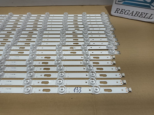 SAMSUNG TU98DU9005K, KIT 18 TIRAS LED nuevas.