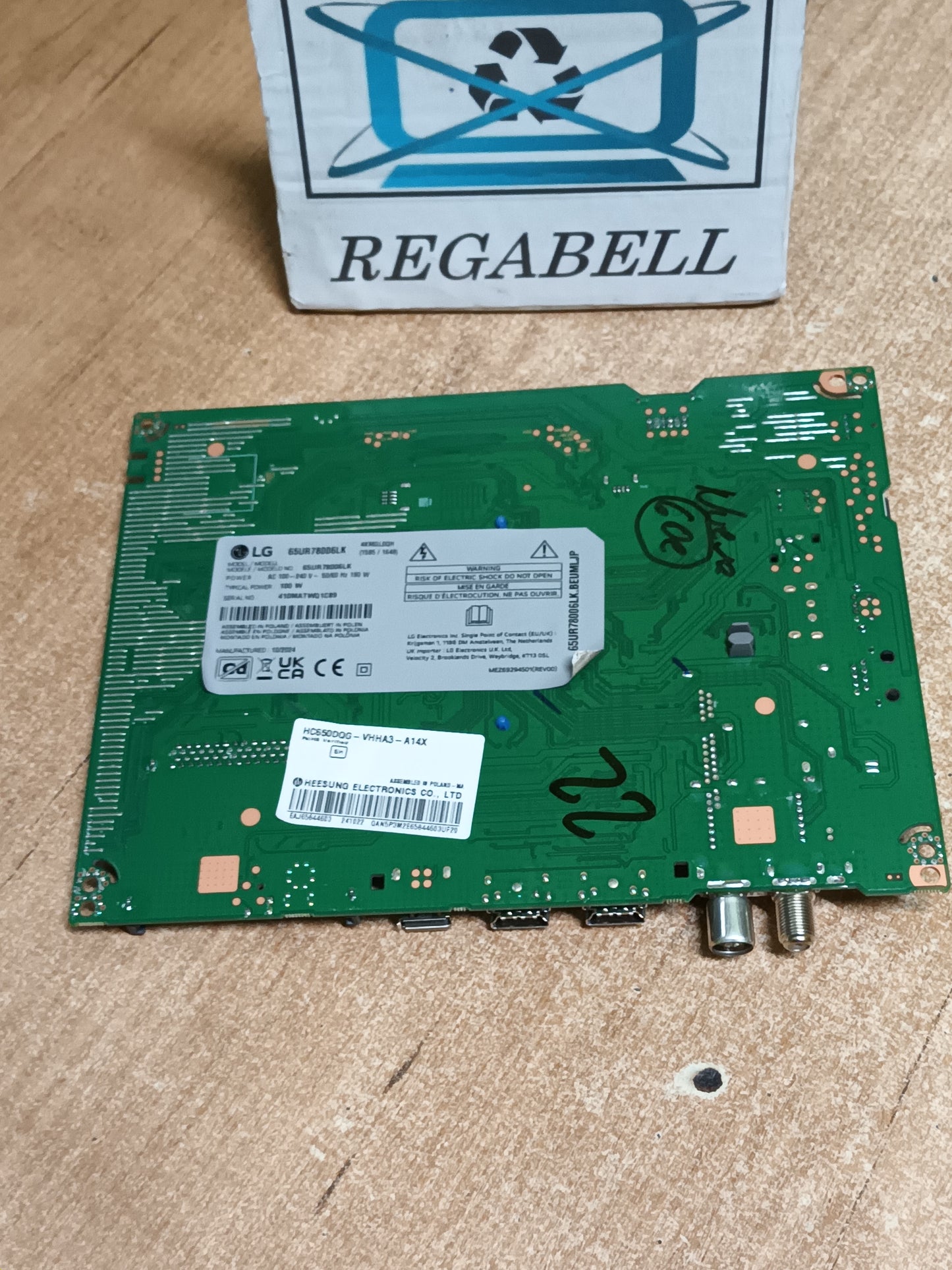 Placa main, EAX70042605(1.0), EBT67535003, de tv LG65UR78006LK, NUEVA SIN USAR