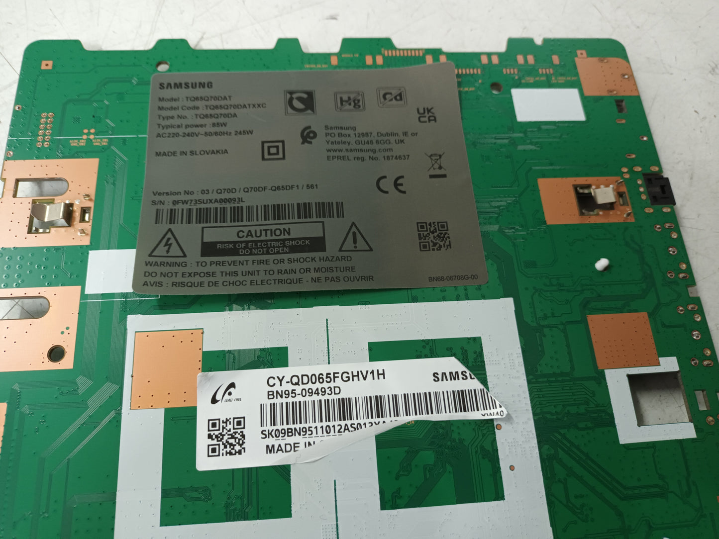 SAMSUNG TQ65Q70DAT, componentes TV NUEVOS, ref-146