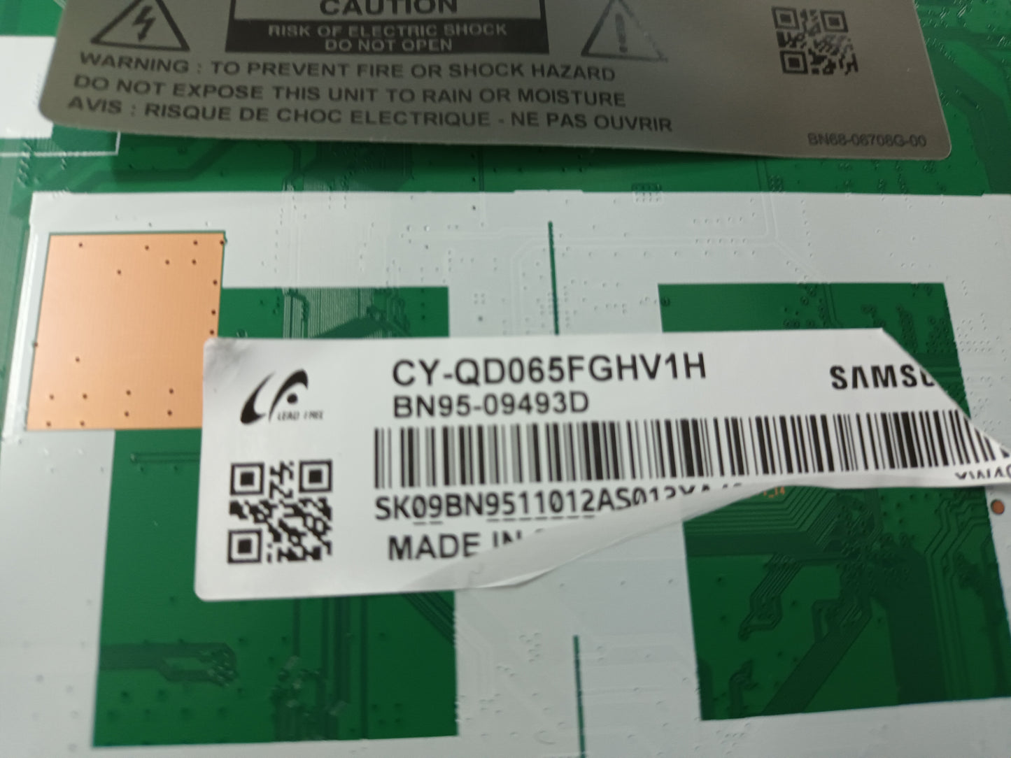 SAMSUNG TQ65Q70DAT, componentes TV NUEVOS, ref-146