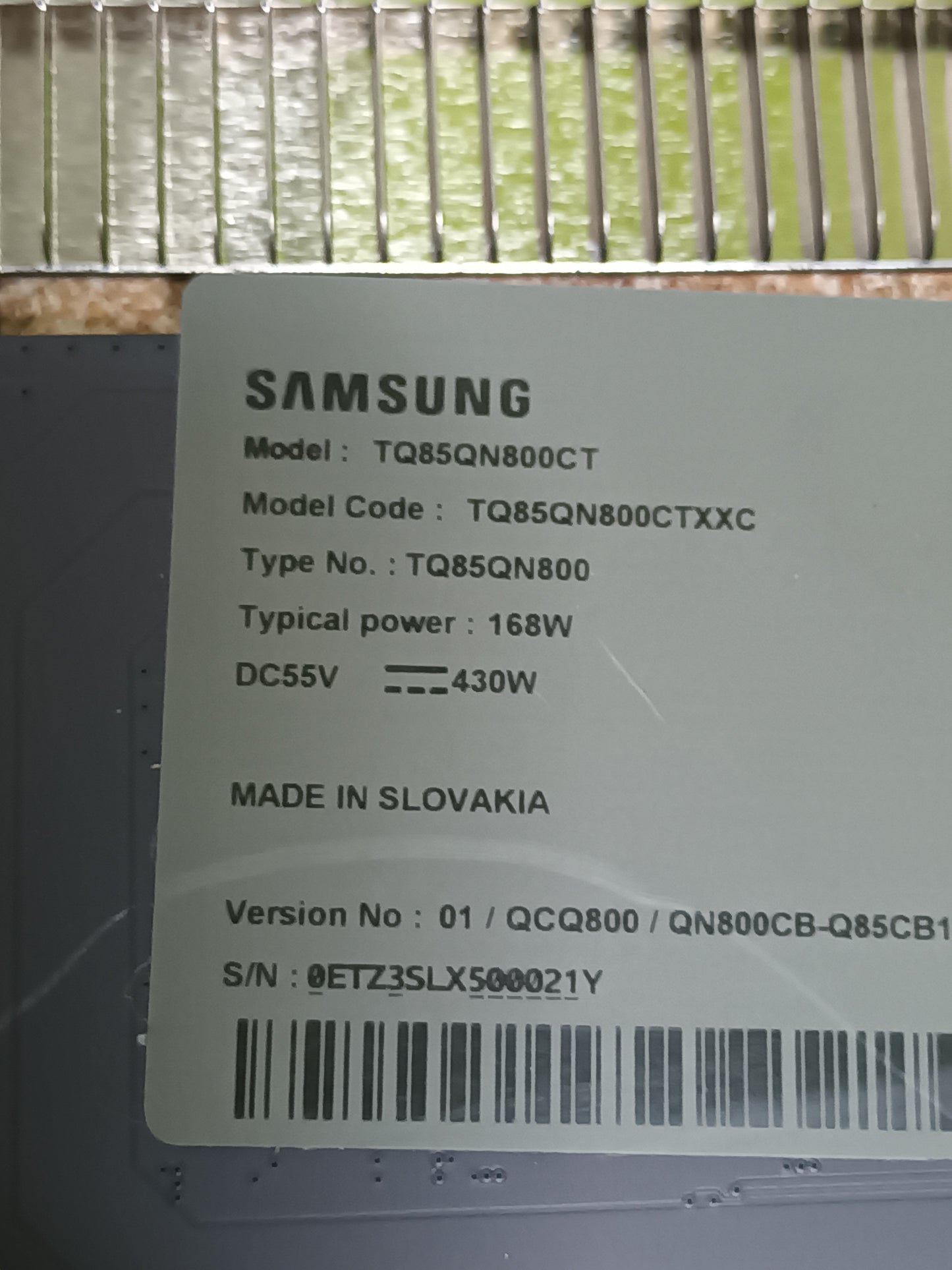 CONROLADORA LED, BN41-01174A, NUEVA SIN USAR, de tv SAMSUNG TQ85QN800