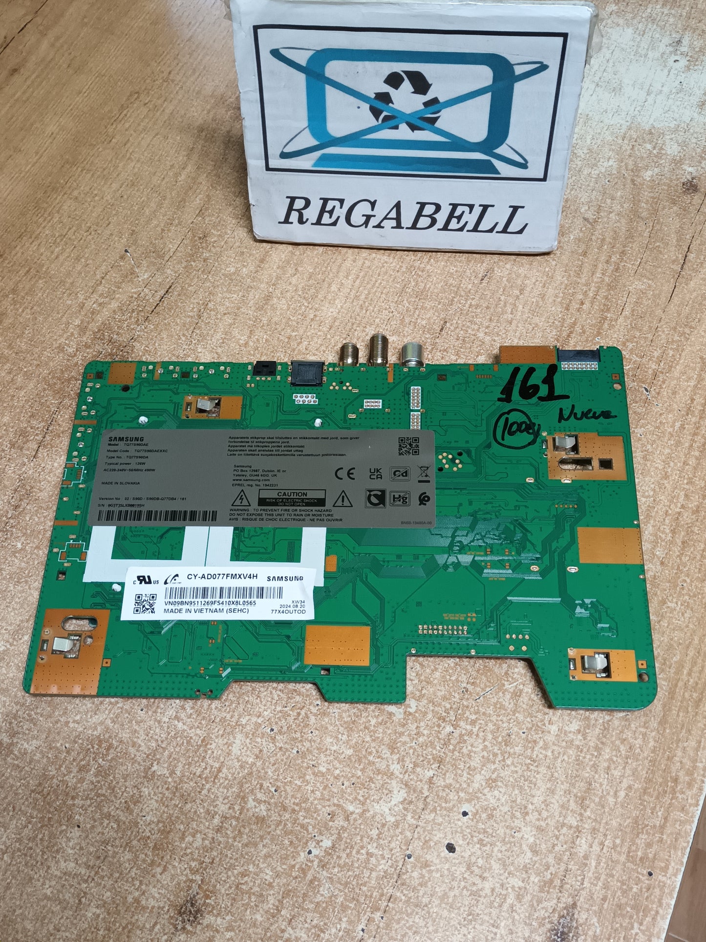 Placa main, BN94-18417R, de tv SAMSUNG TQ77S90DAE, NUEVA SIN USAR.