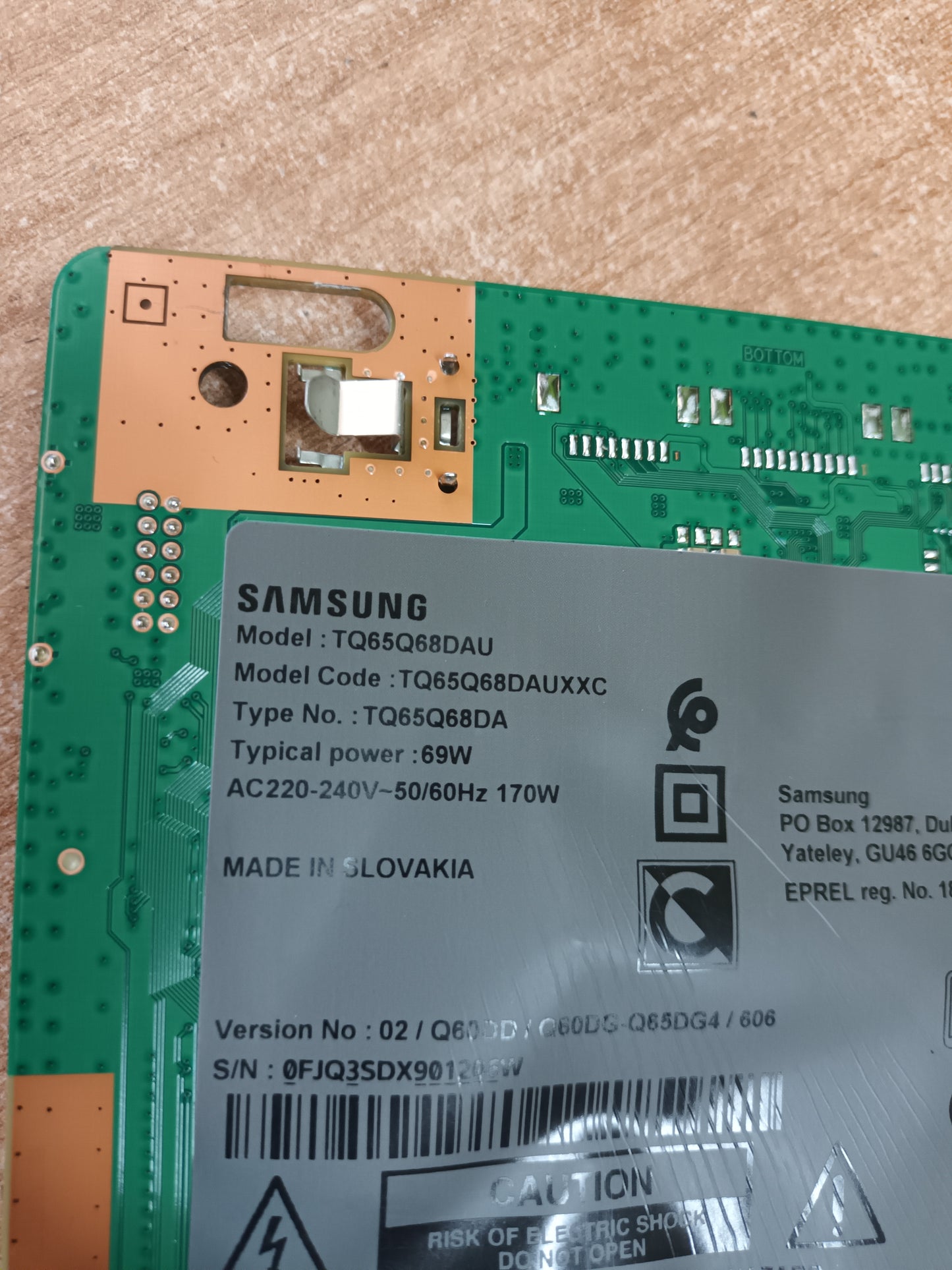 BN44-01102C, de SAMSUNG TQ65Q68DAU NUEVA