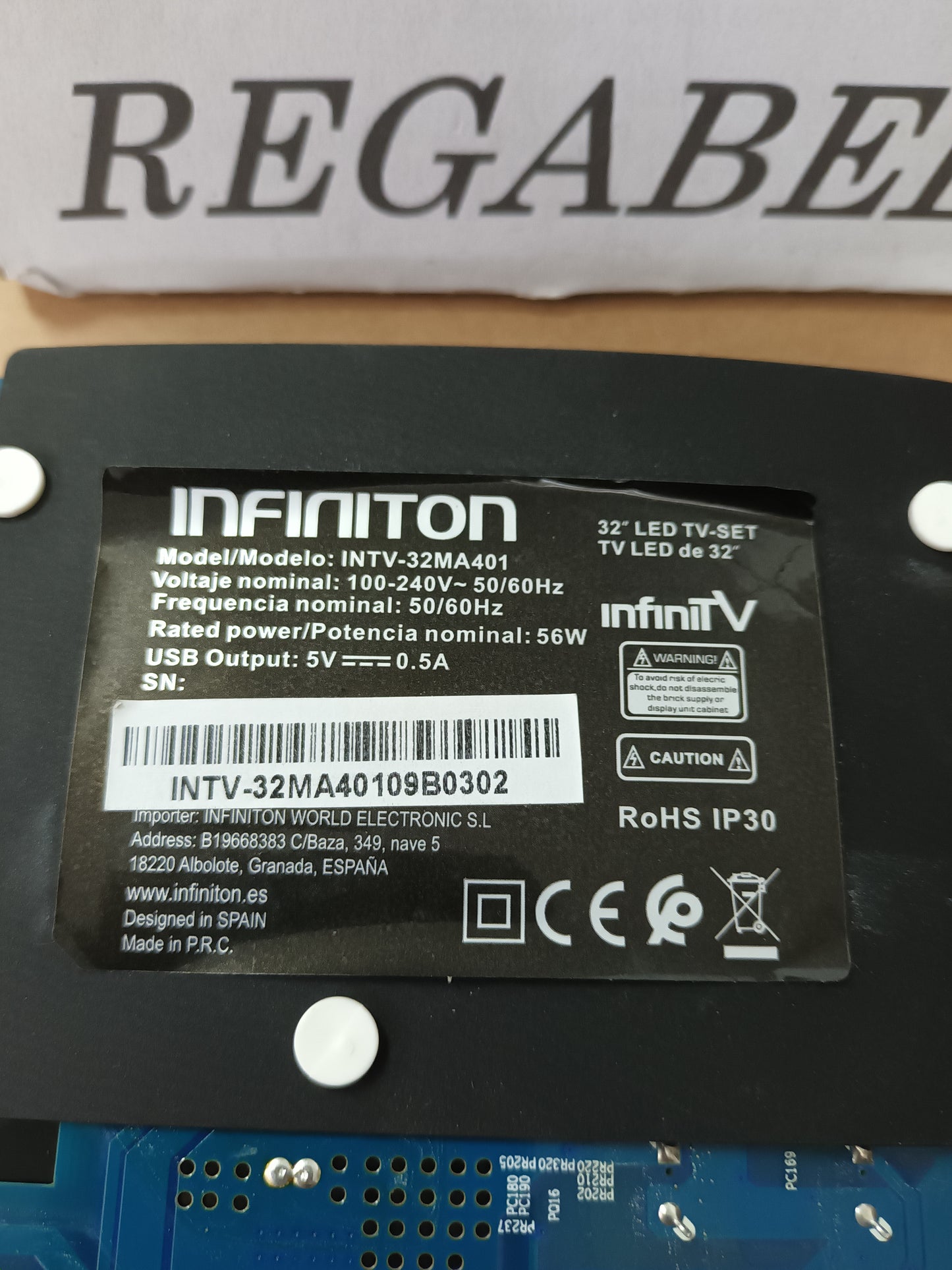 CV6681-B42, de INFINITON INTV-32MA401
