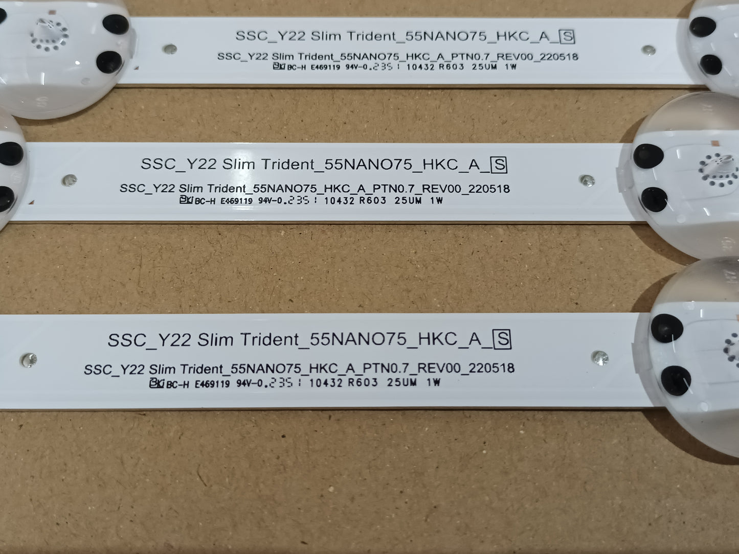 LG 55NANO81T6A, KIT TIRAS LED nuevas