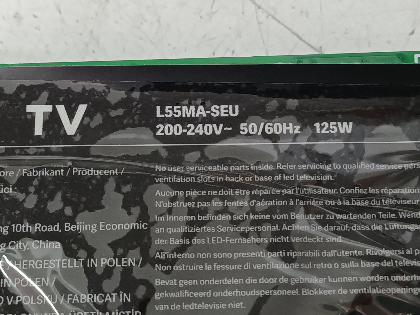XIAOMI L55MA-SEU, componentes NUEVOS