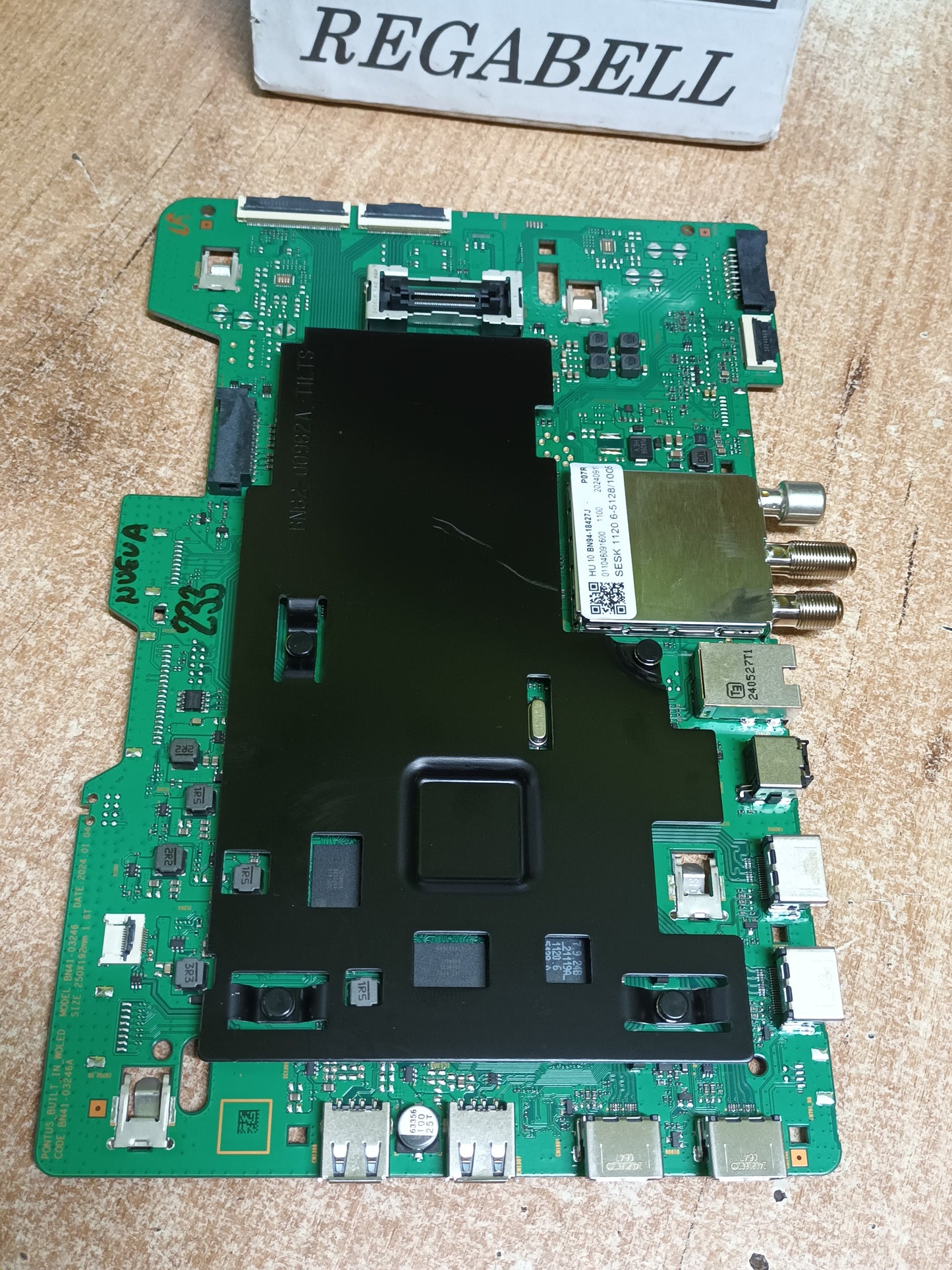 Placa main, BN94-18427J, de tv SAMSUNG TQ65S85DAE, NUEVA SIN USAR,