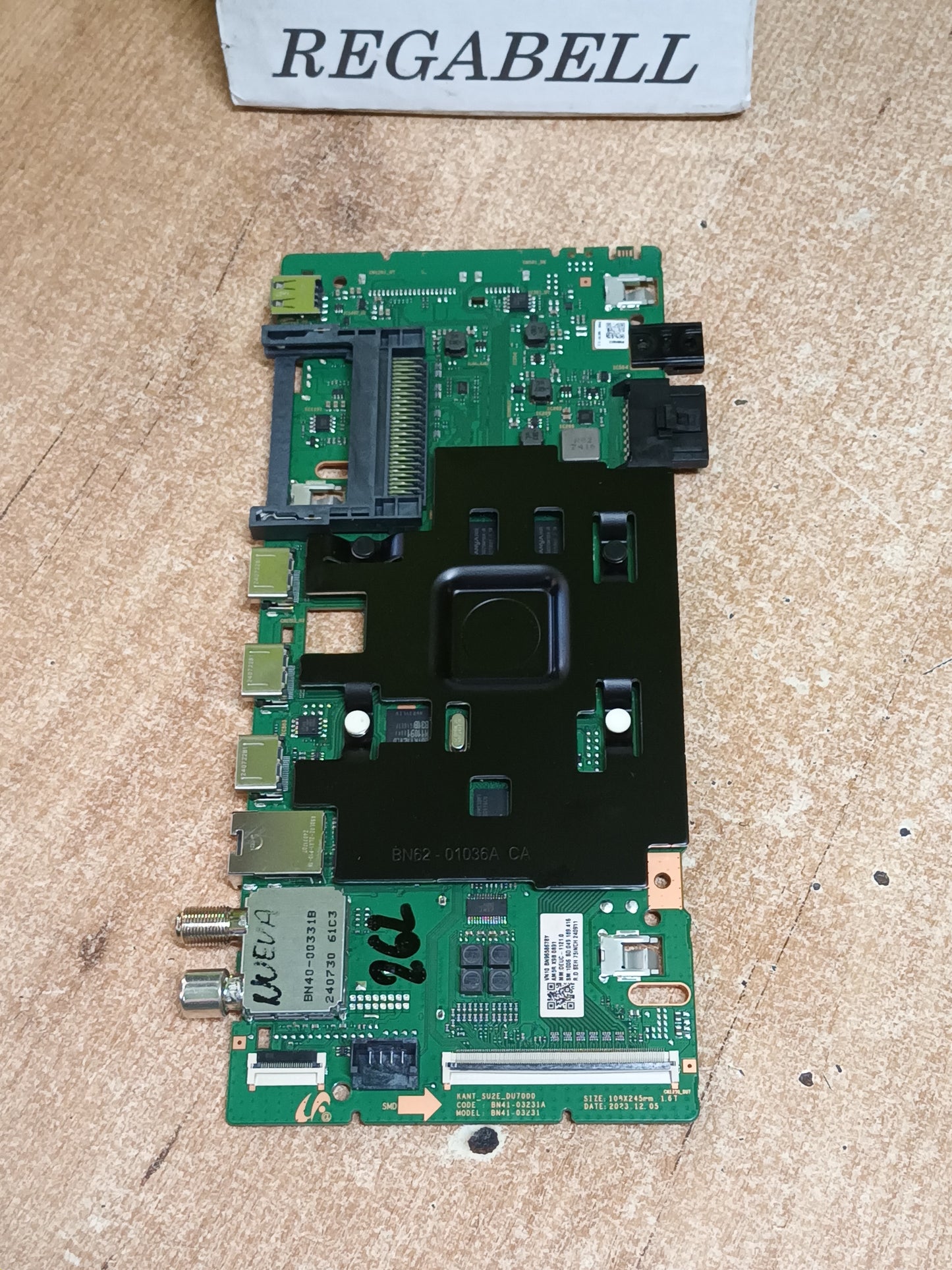 Placa main, BN96-58678Y, de tv SAMSUNG TU75DU7175U, NUEVA SIN USAR