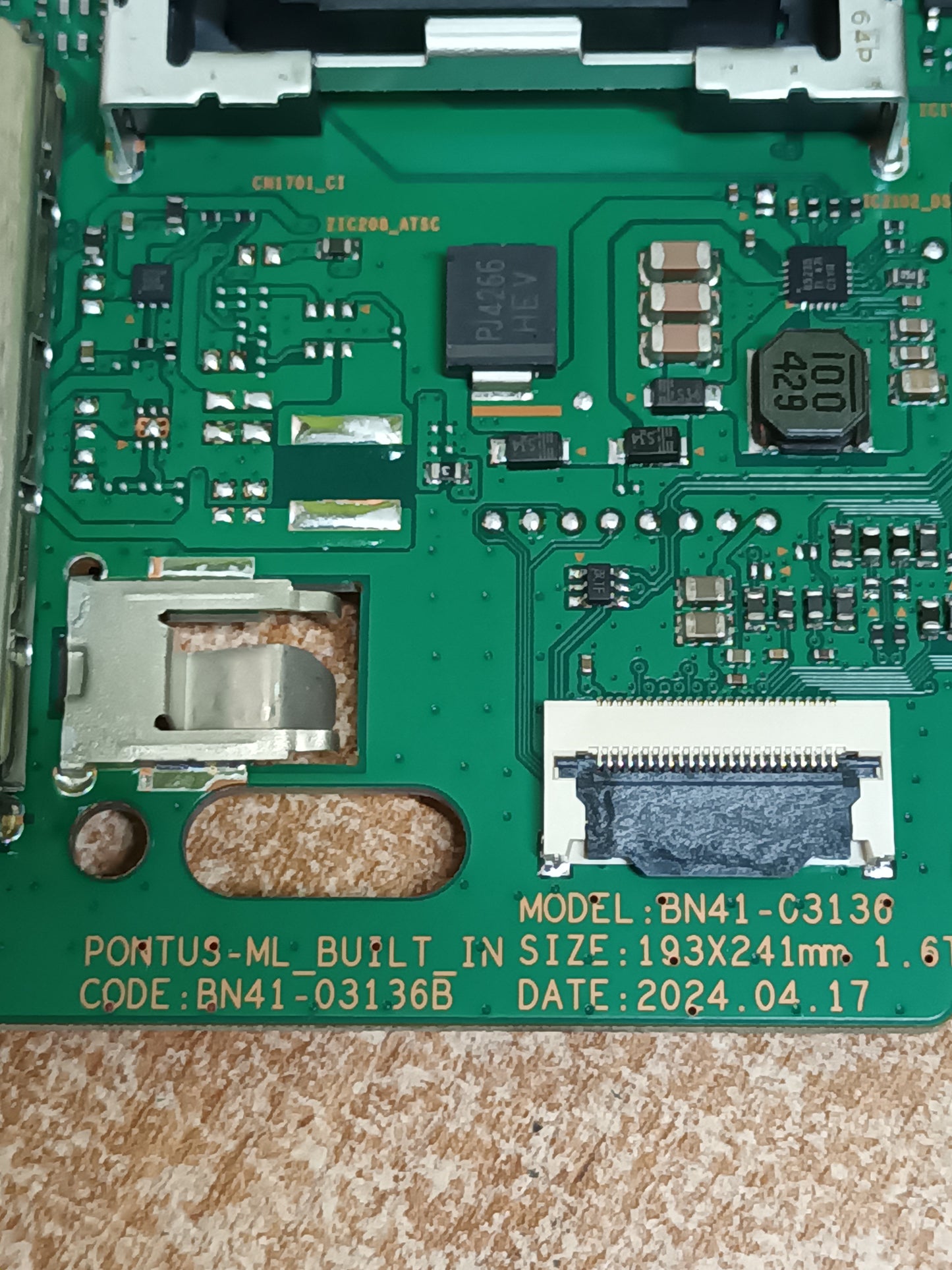 Placa main, BN96-18372S, de tv SAMSUNG TQ65Q70DAT, NUEVA SIN USAR