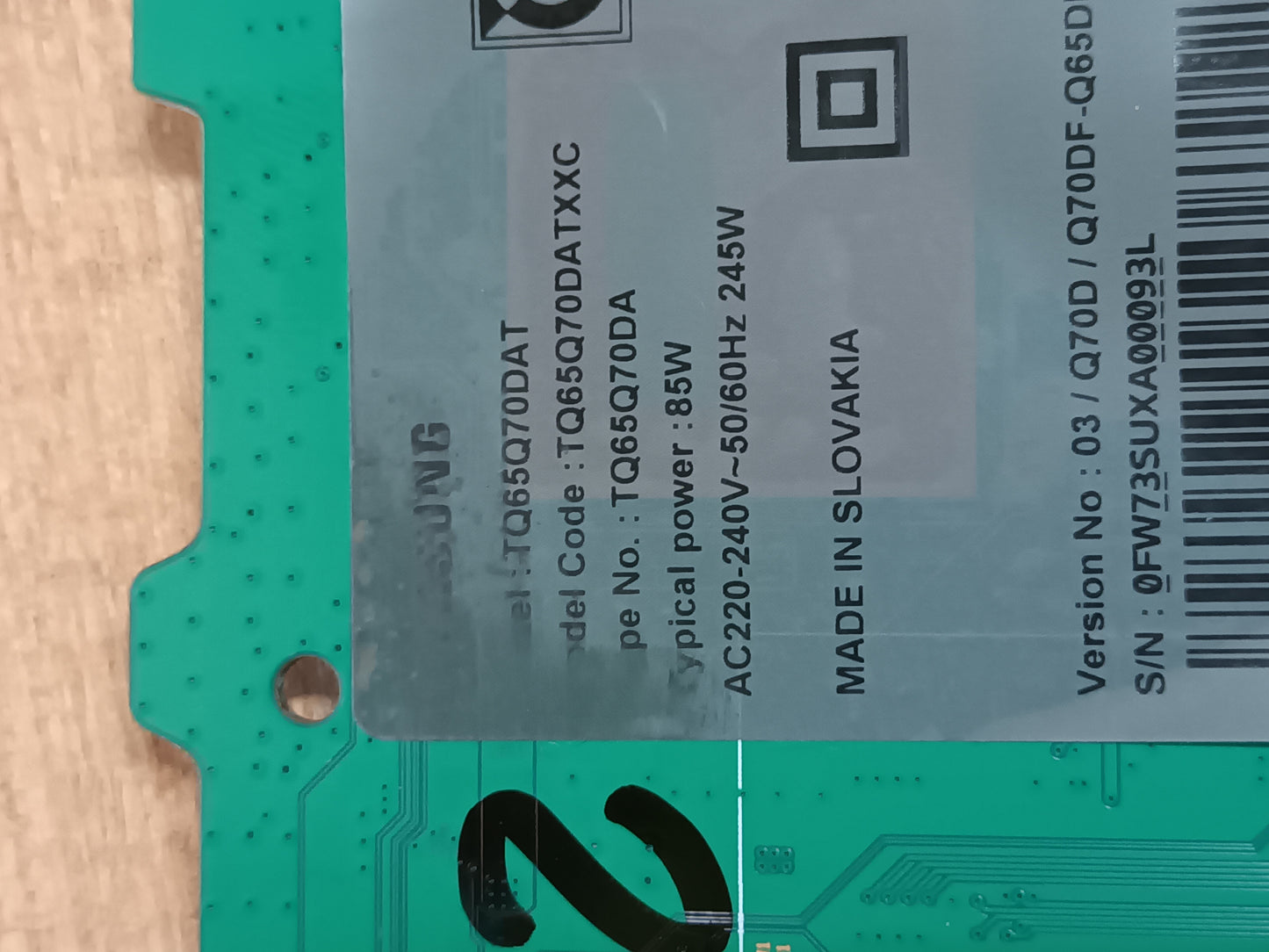 soporte, peana de samsung TQ65Q70DAT, NUEVO