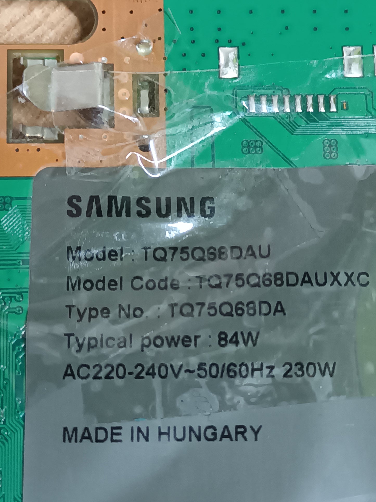 BN44-01103C, NUEVA SIN USAR, de TV SAMSUNG TQ75Q68DAUT,