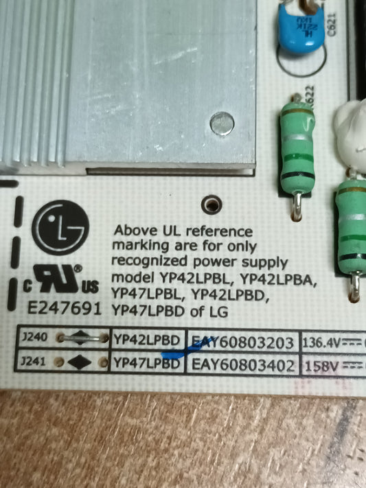 YP42LPBL, EAY60803203, de LG42LX6500