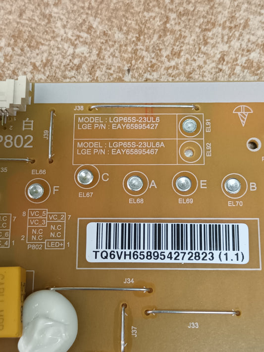 EAY6589542T, NUEVA SIN USAR, de TV LG65QNED87T6B,