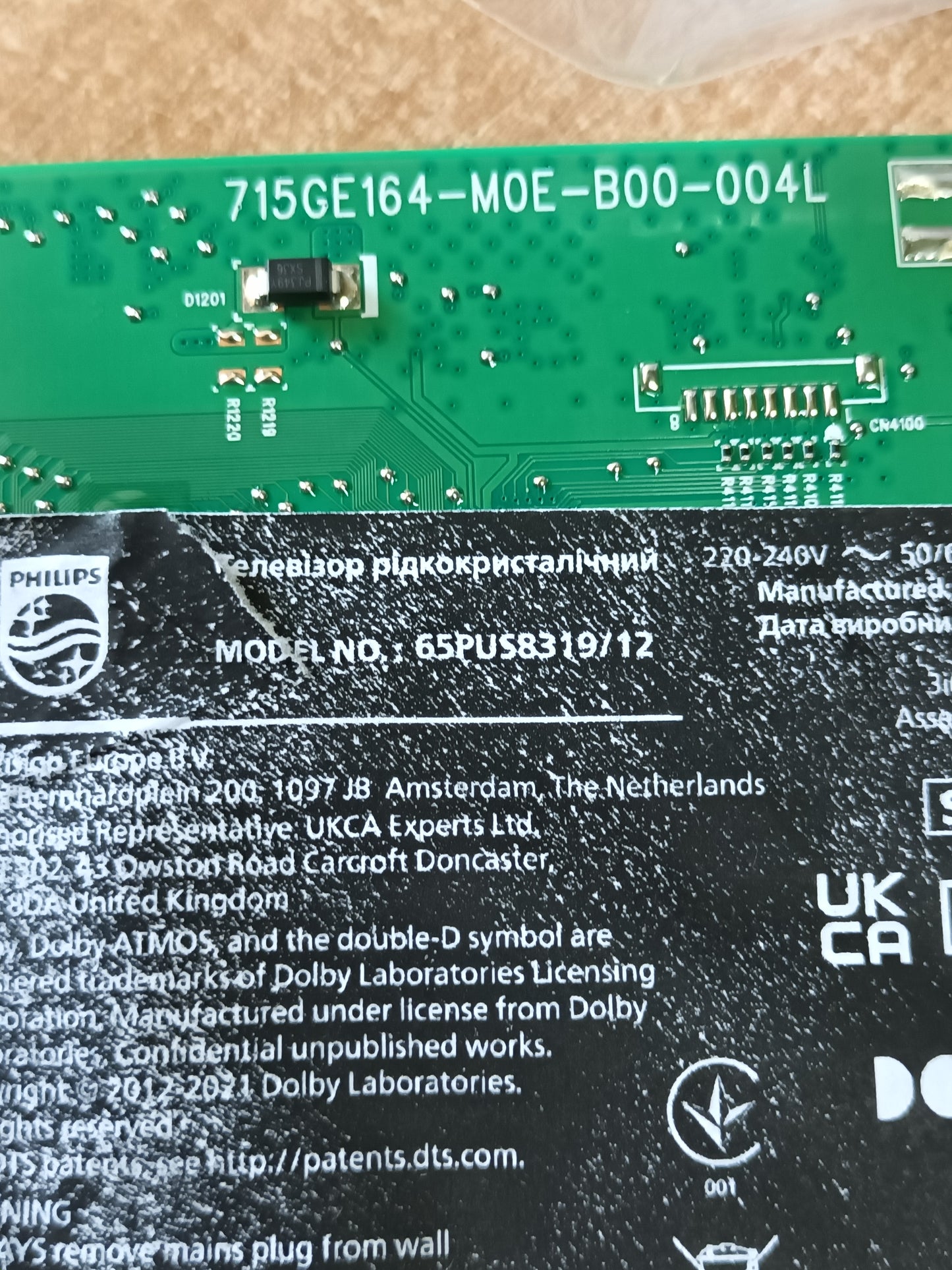 PIES DE TV PHILIPS 65PUS8319/12, NUEVOS (ref-217)