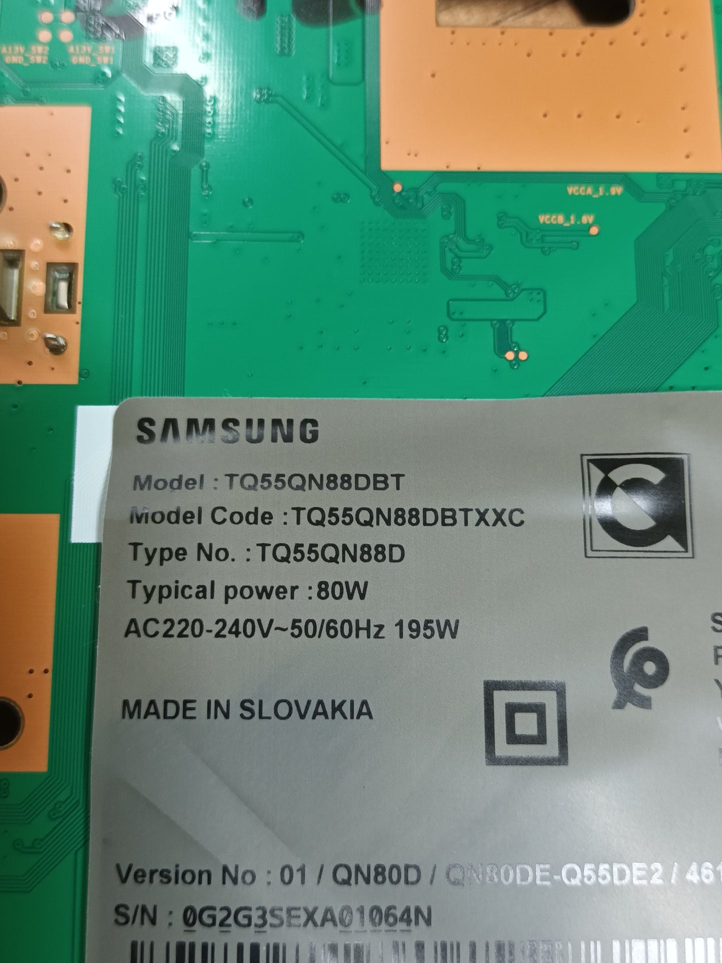 BN44-01217B, NUEVA SIN USAR, de TV SAMSUNG TQ55QN88DBT,