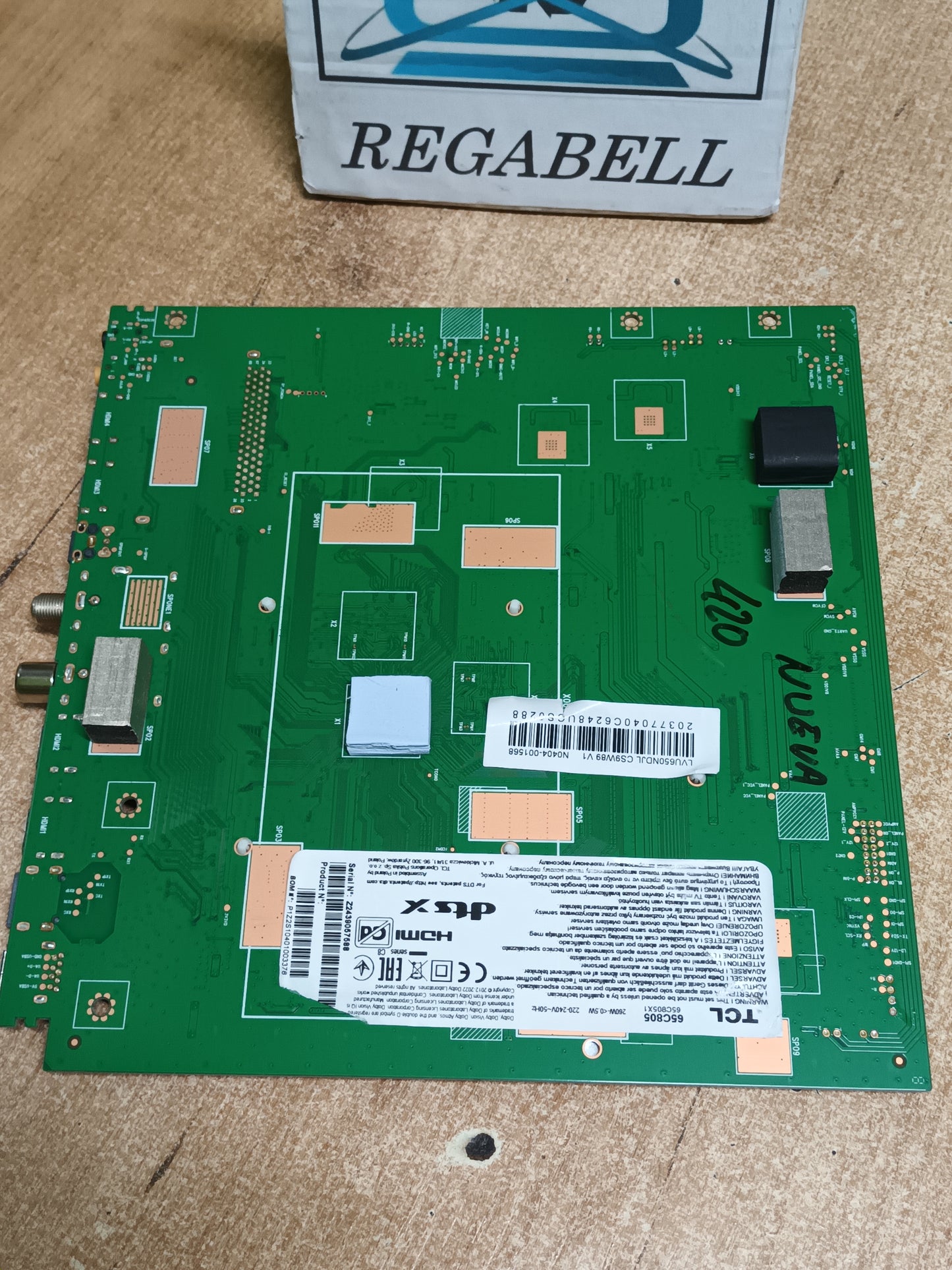 Placa main, 40-M653G1-MAD2HG, , NUEVA SIN USAR, de tv TCL 65C805W1