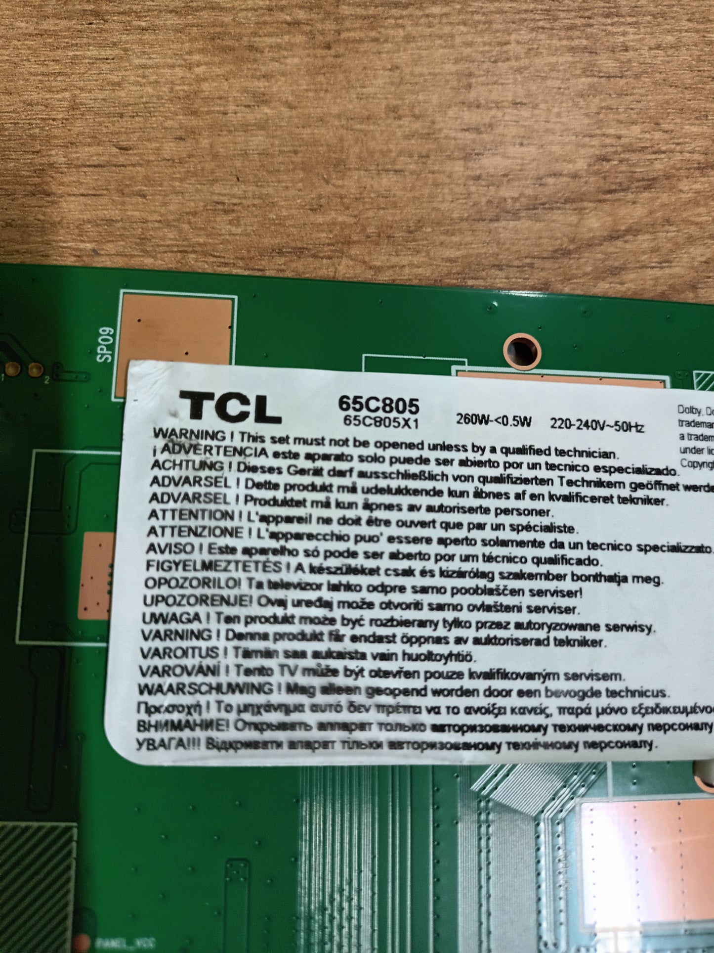 soporte, peana de TCL 65C805X1, NUEVO