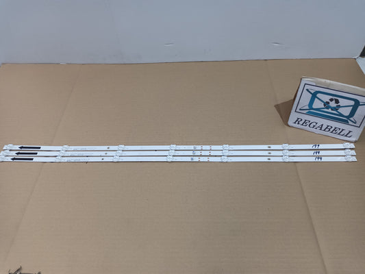 LG 43UT73006LA, KIT TIRAS LED nuevas,