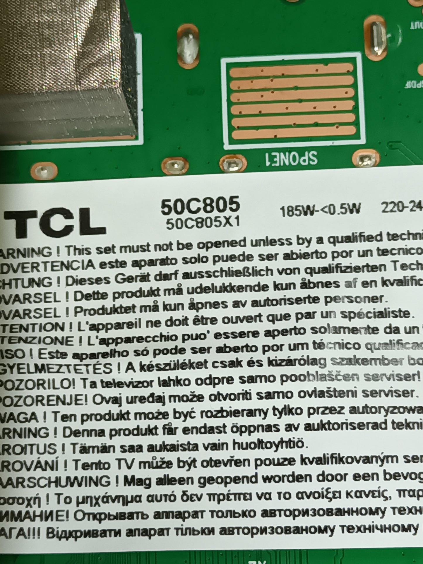 PIES TV TCL 50C805X1, (NUEVOS SIN USAR)