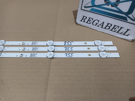 KIT 3 tiras de retroiluminación de PEAQ PTV-40F-5024C