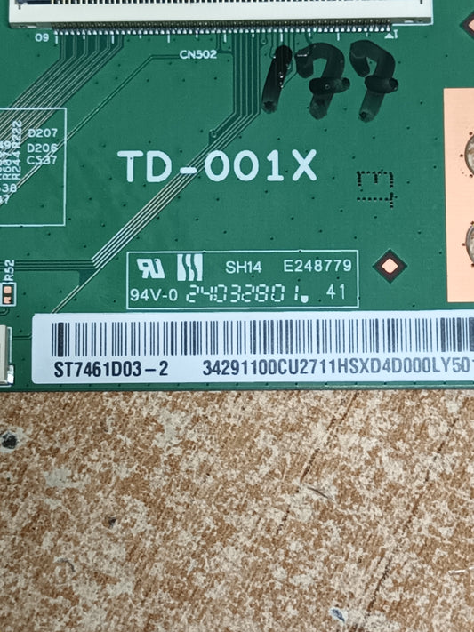 PLACA T-COM, TD-001X, de TV XIAOMI TV L55MA-SEU, NUEVA SIN USAR