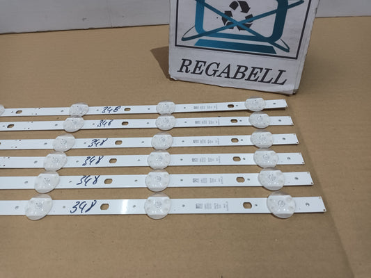 KIT 6 tiras de retroiluminación de LG50UT80006LA