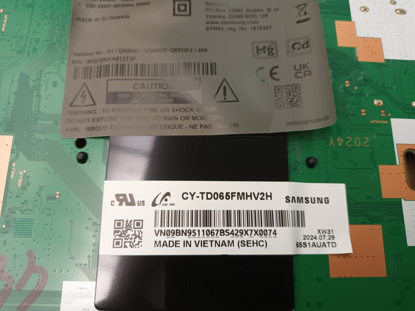 SAMSUNG TQ65QN88DBT, componentes NUEVOS, (ref-166)