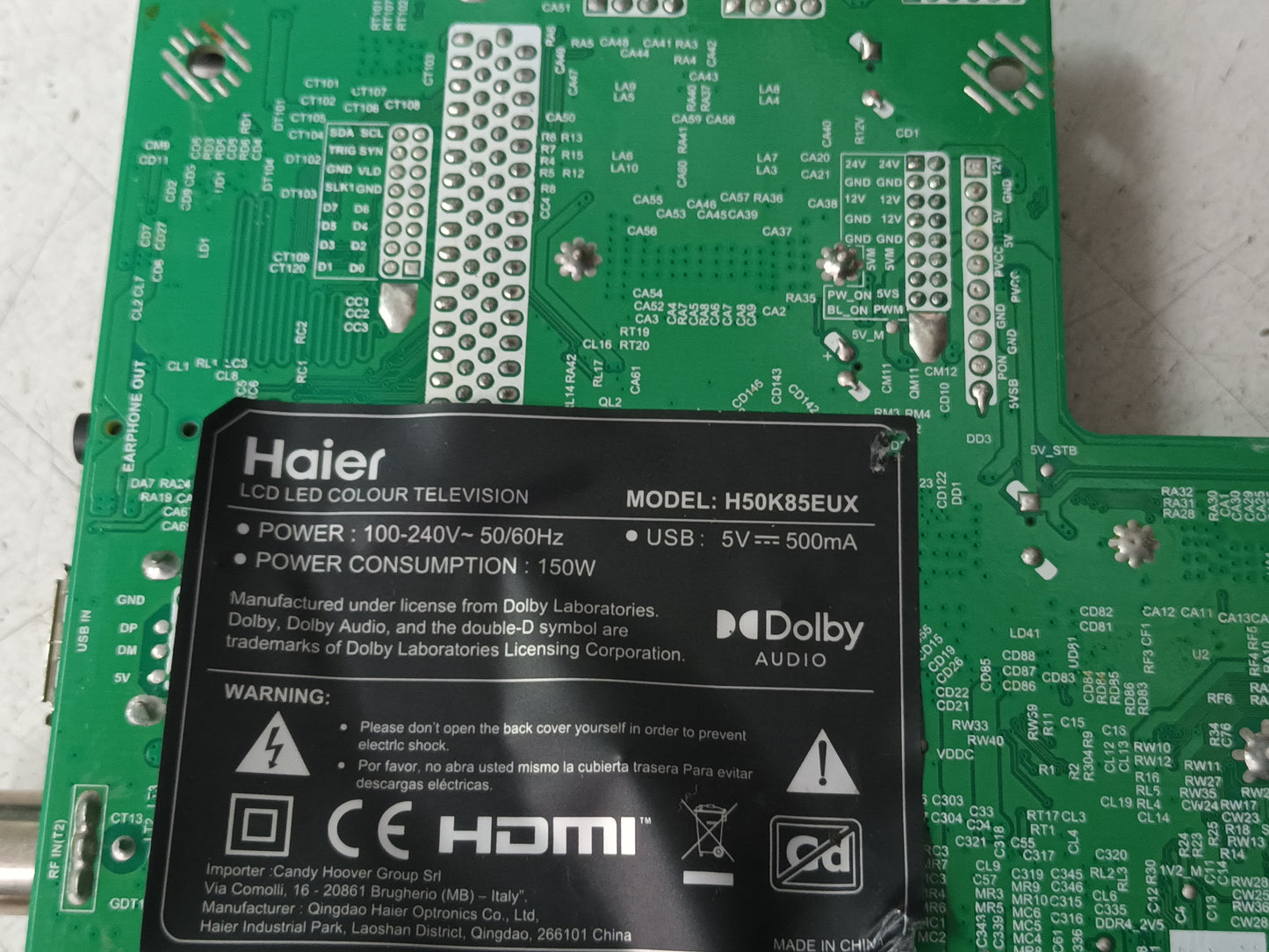KIT 3 tiras de retroiluminación de HAIER H50K85EUX