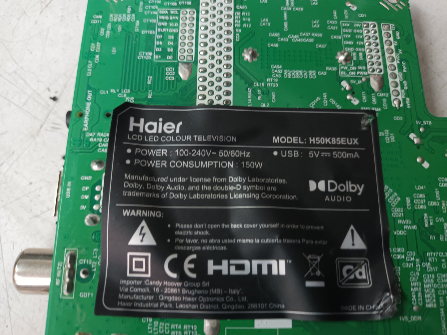 HAIER H50K85EUX, componentes NUEVOS, (ref-168)