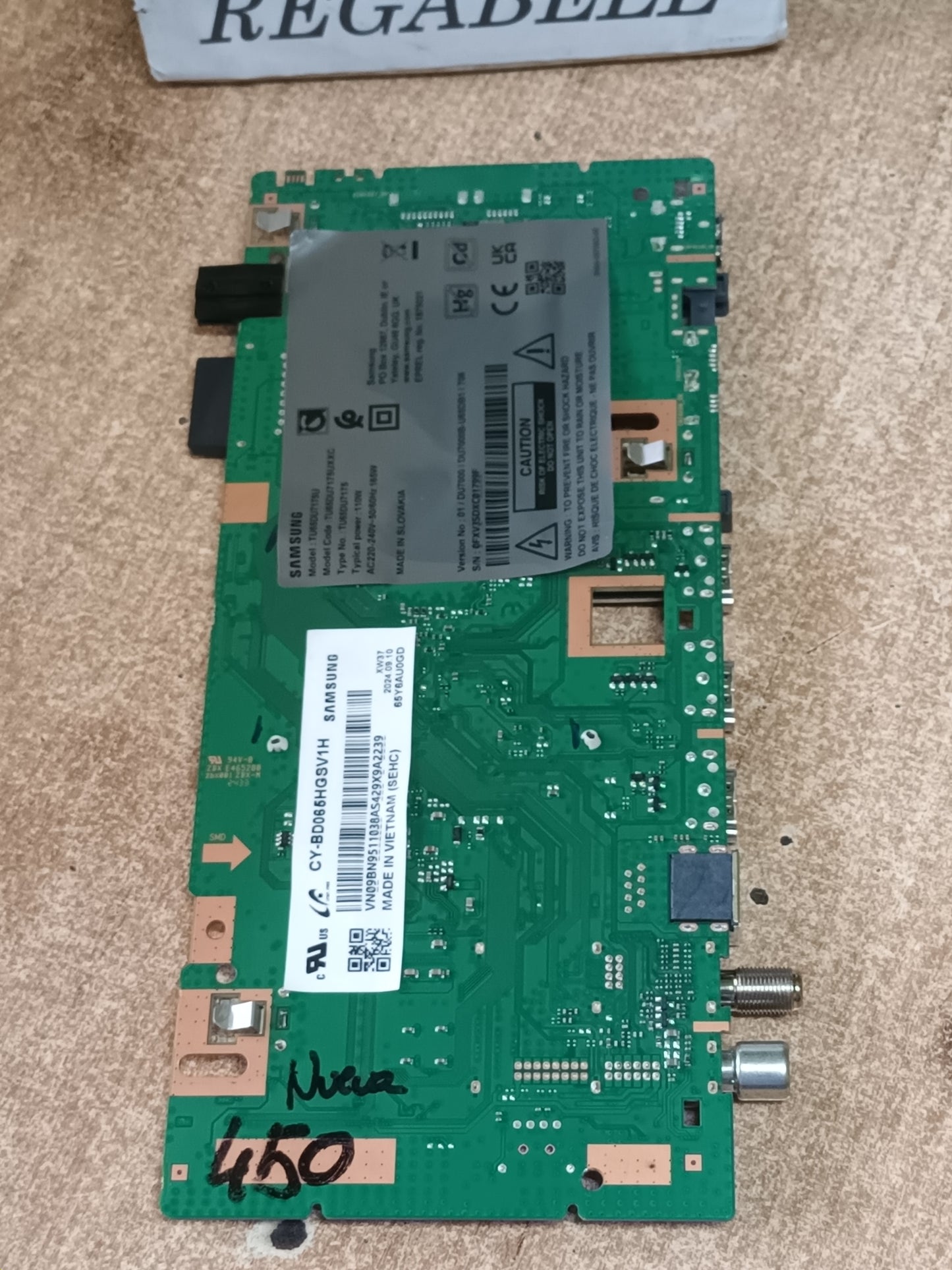 Placa main, BN96-59614W, de tv SAMSUNG TU65DU7175U, NUEVA SIN USAR,