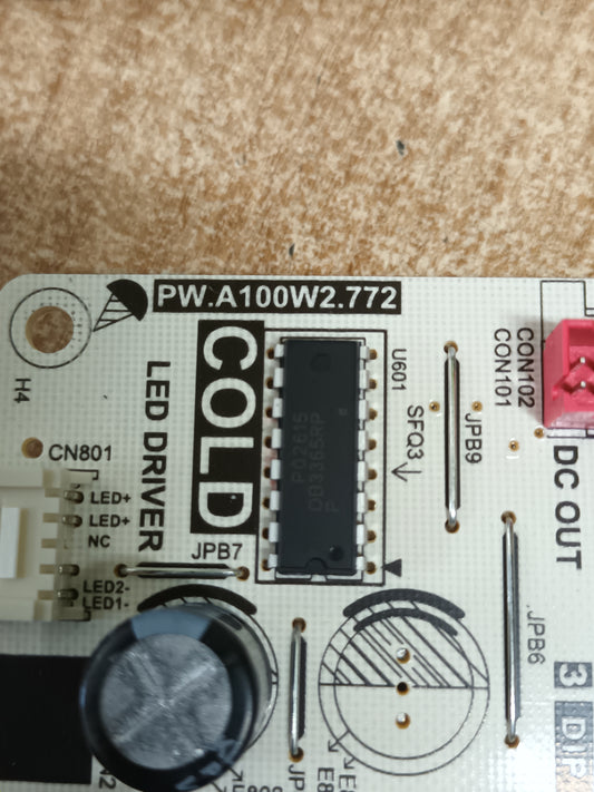 PW.A100W2.772, de TCL 43P655, nueva