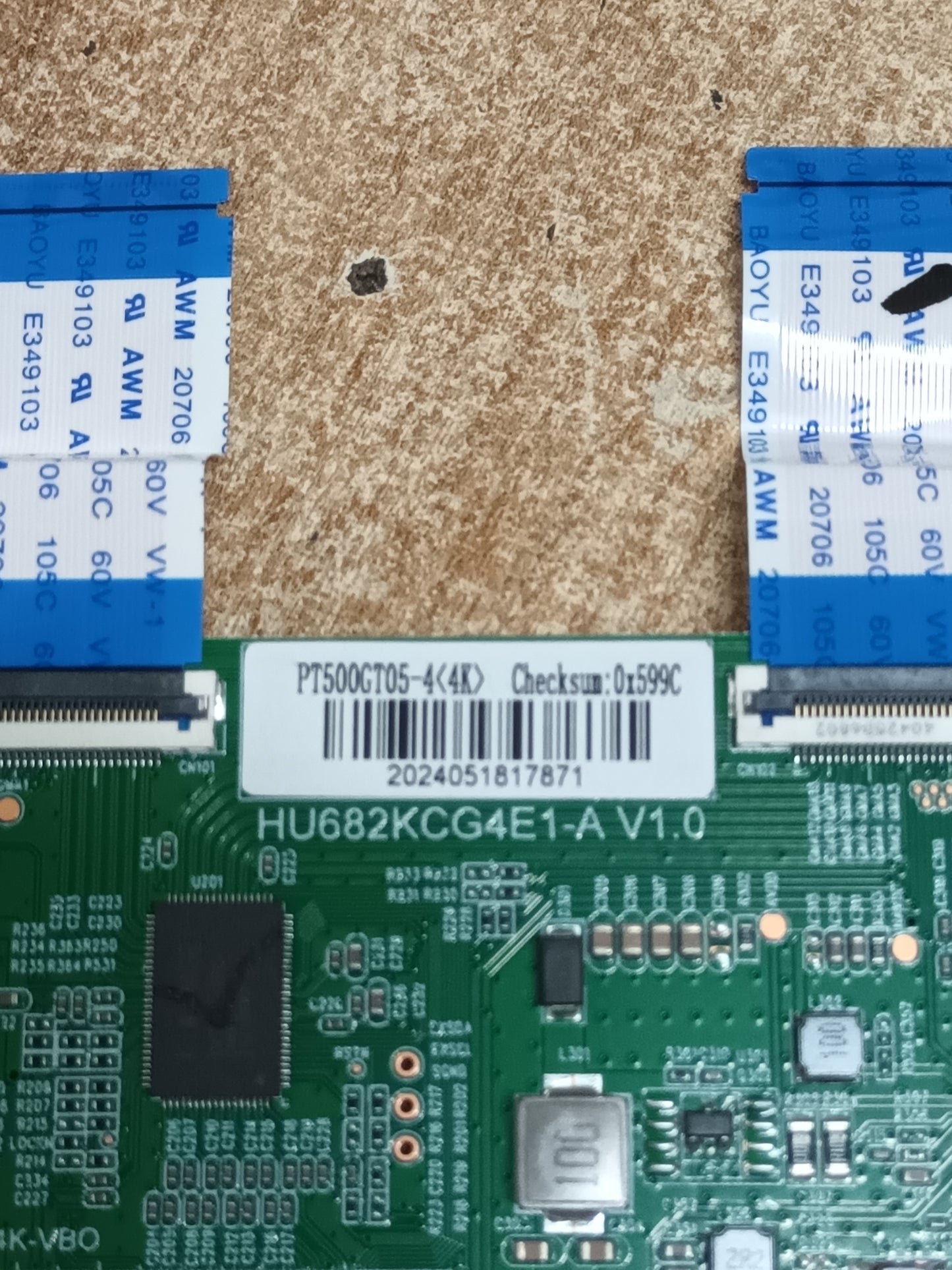 HU682KCG4E1-A V1.0, NUEVA SIN USAR, de TV HAIER H50K85EUX,