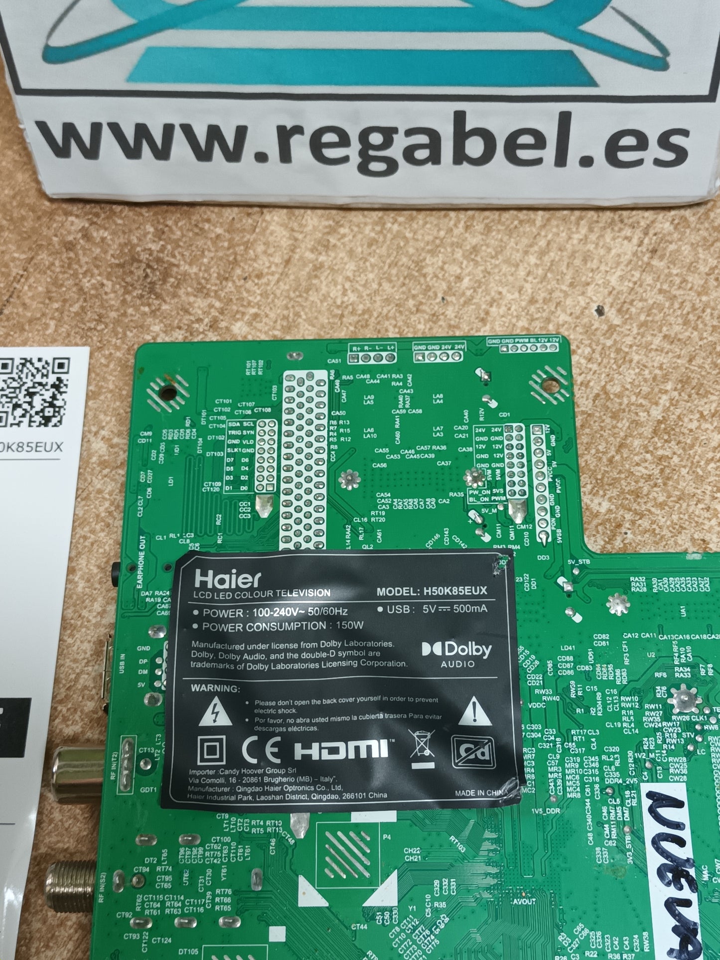 T.MT9602.731, de HAIER H50K85EUX, NUEVA