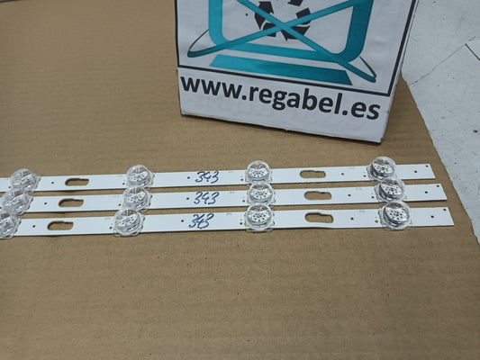 UE50CU7172U SAMSUNG, KIT TIRAS LED nuevas,