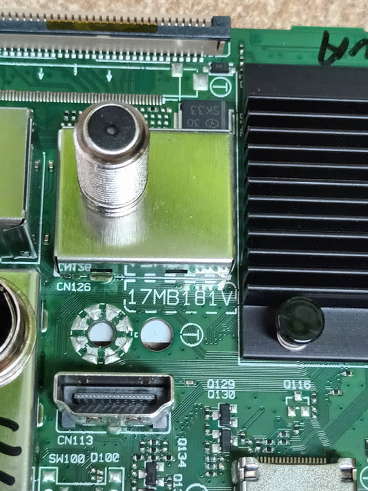 Placa main, 17MB181V, de tv TOSHIBA 32WV2E63DG, NUEVA SIN USAR,