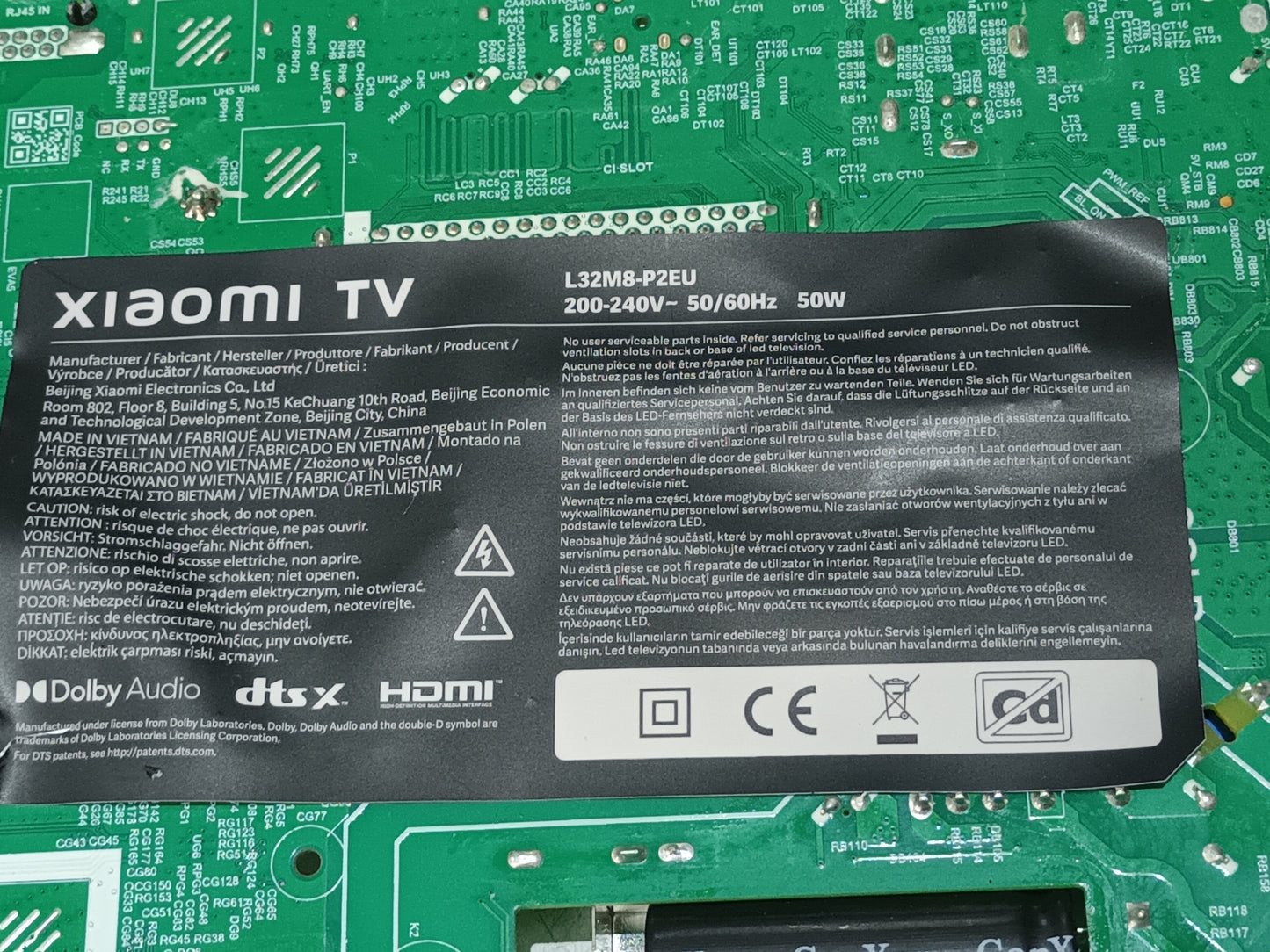 KIT DE 4 tiras de retroiluminación de XIAOMI TV L32M8-P2EU