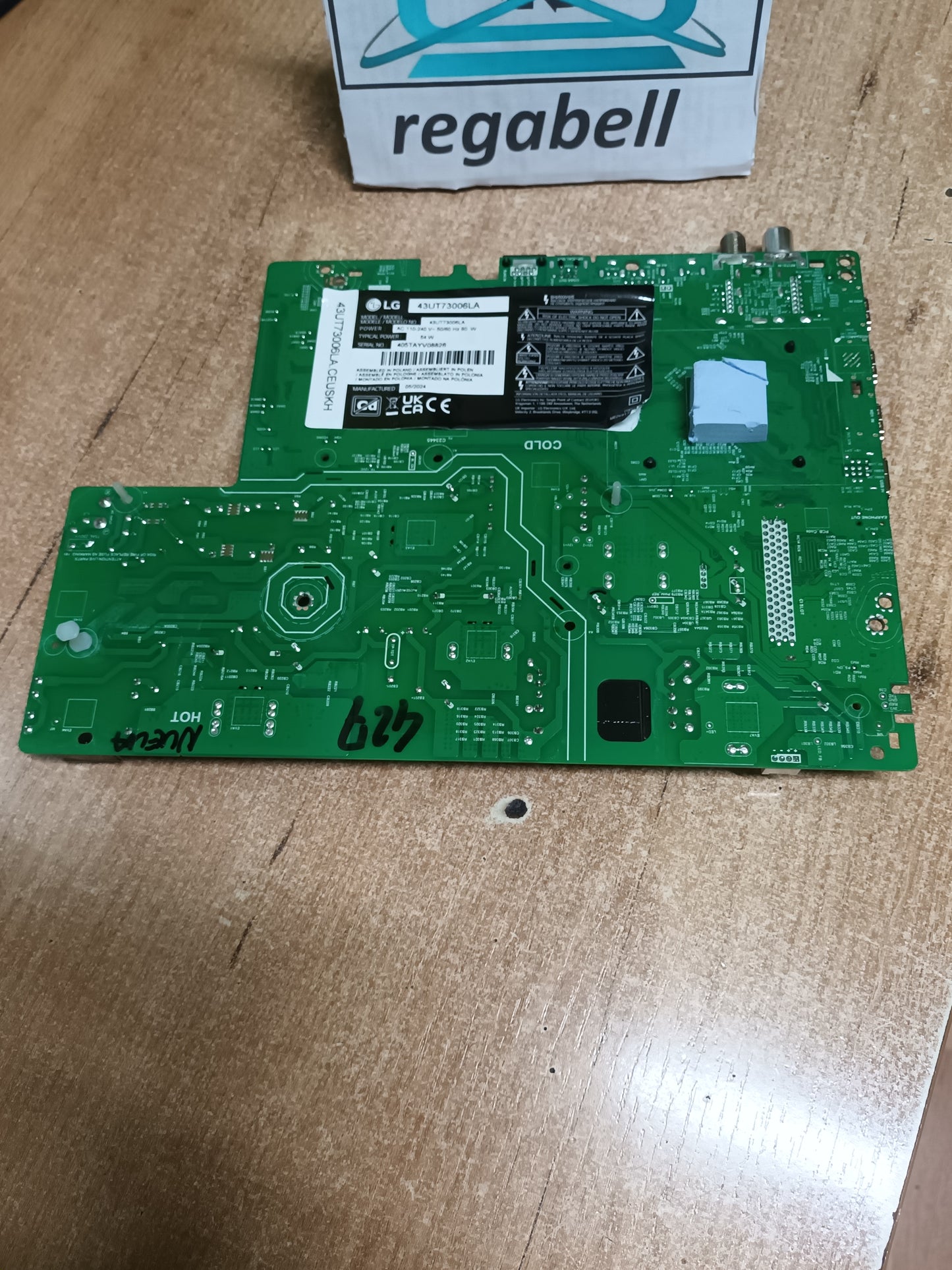 PLACA MAIN, TPD.RT2874.PC782 (T), NUEVA SIN USAR, de tv LG43UT73006LA