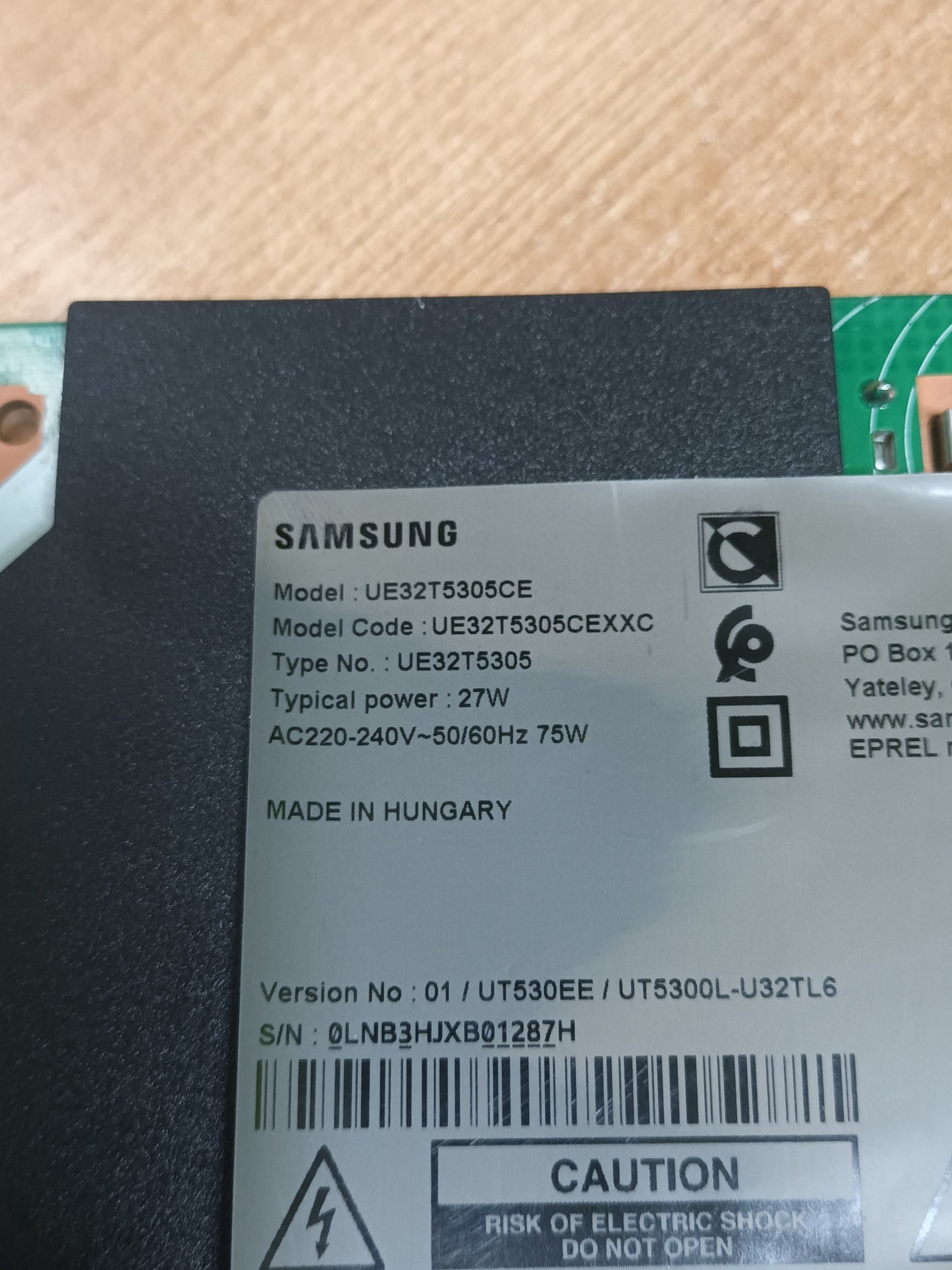 soporte de SAMSUNG UE32T5305CE, NUEVO, (ref.230)