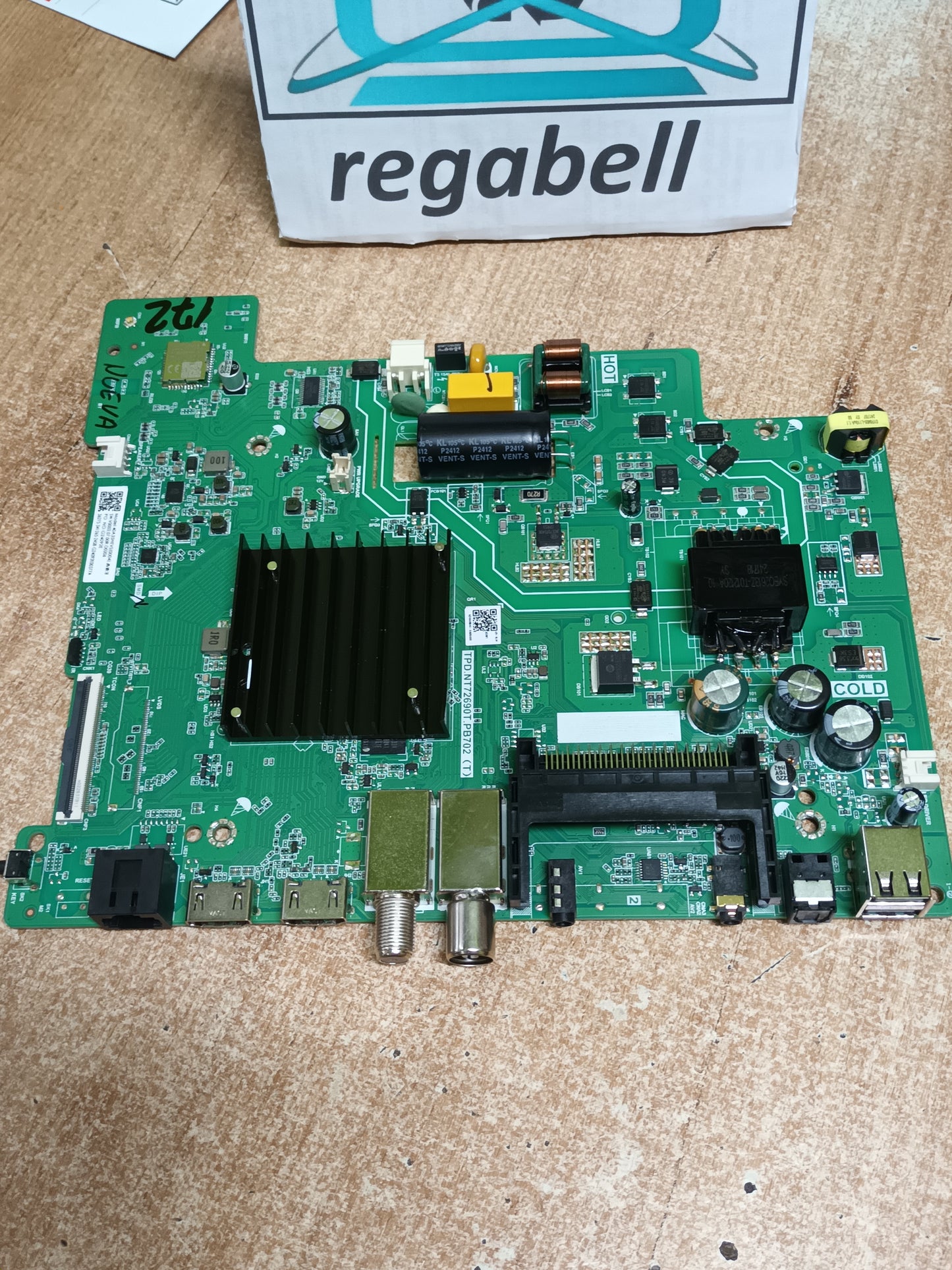 Placa main, TPD.NT72690T.PB702 (T), de tv HISENSE40A4N, NUEVA SIN USAR,